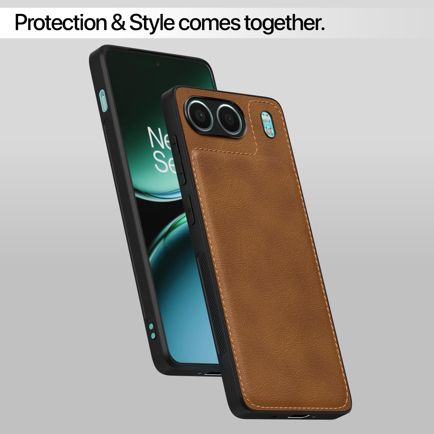 Pikkme OnePlus Nord 4 5G Leatherback Back Case | Brown