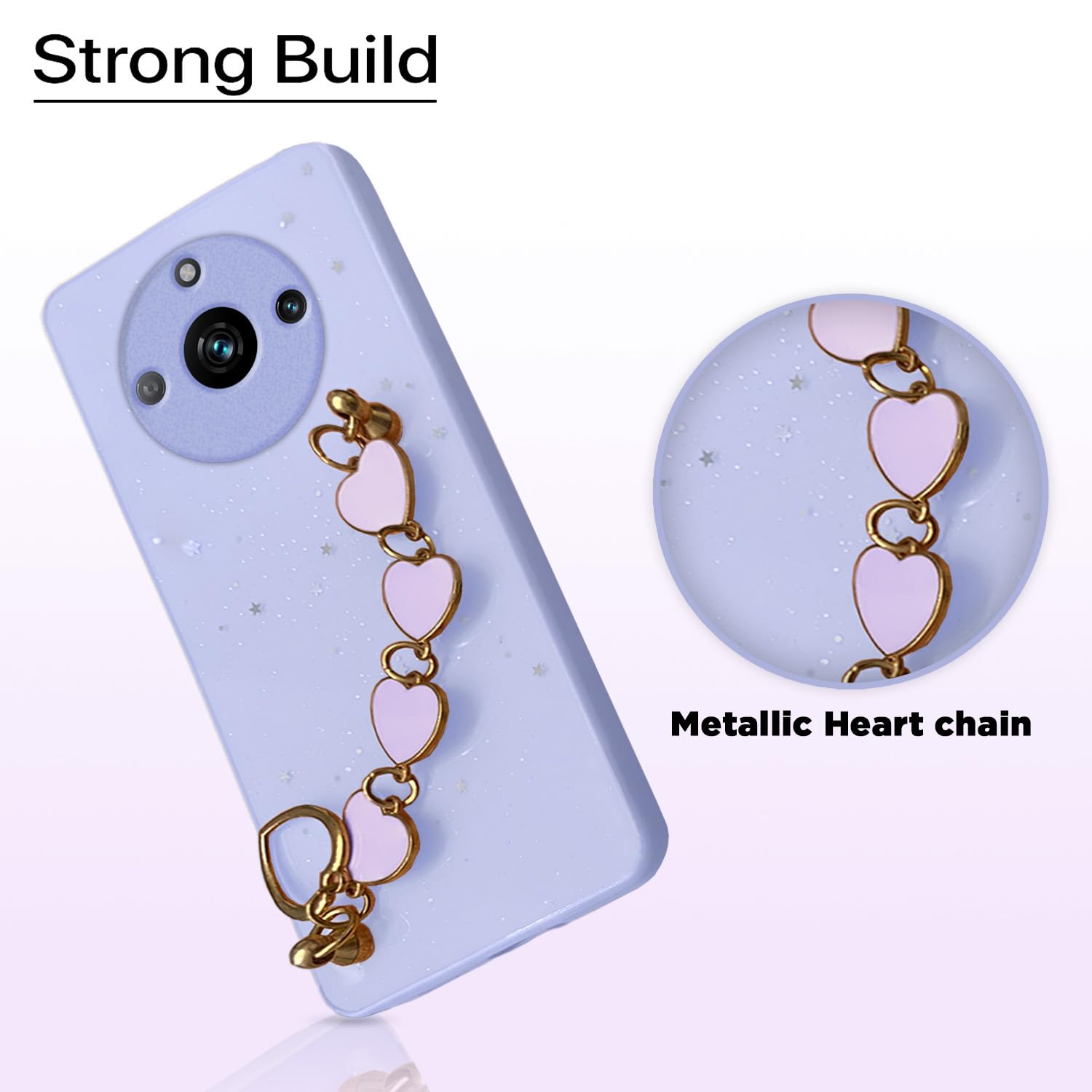 Pikkme purple Chain back cover for Realme 11 Pro/11 Pro Plus 5G/Narzo 60 Pro 5G – photo 7