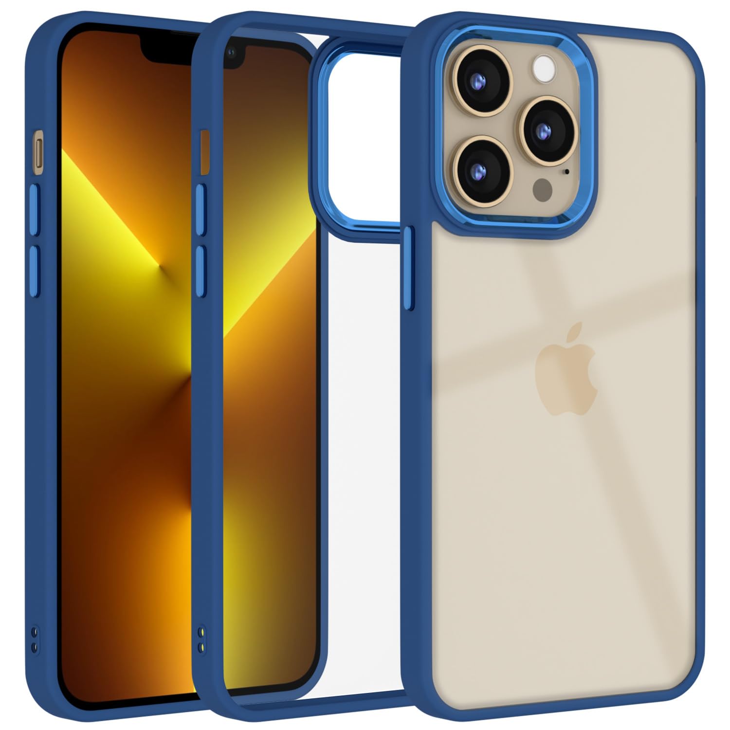 Pikkme indigo Chrome mobile back cover for iPhone 13 Pro