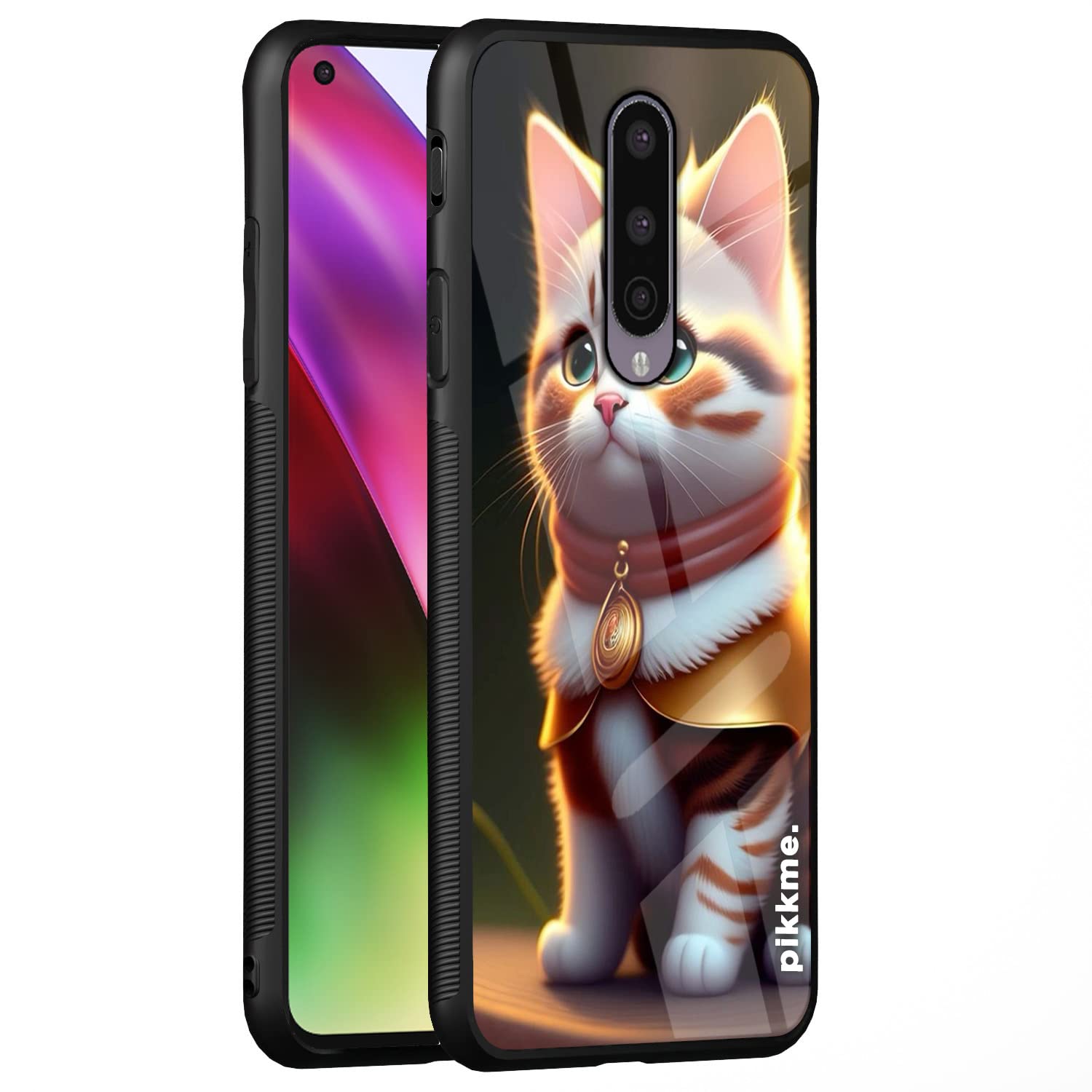 Pikkme Cat mobile cover for OnePlus 8
