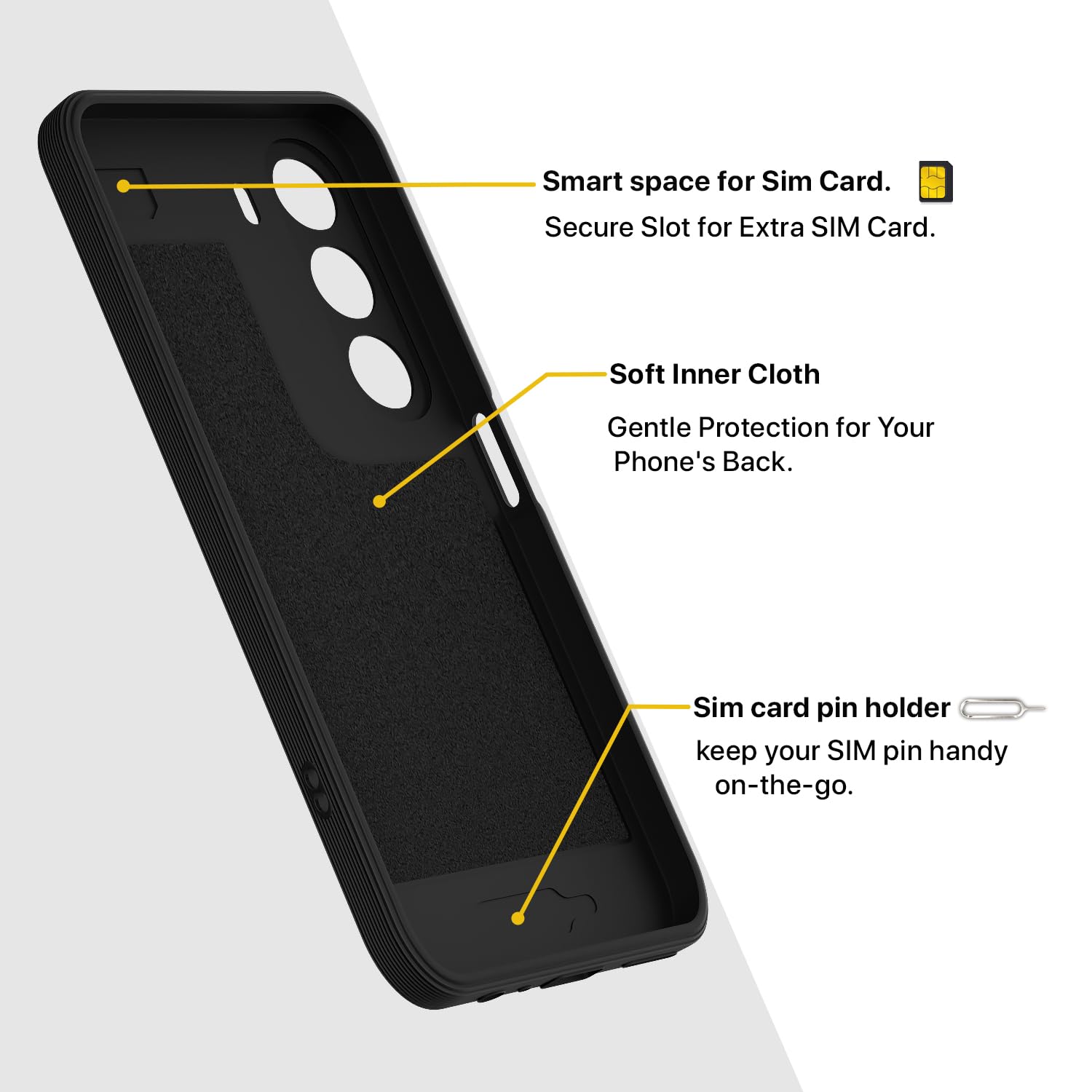 Realme C100x mobile back cover in black by Pikkme – photo 6