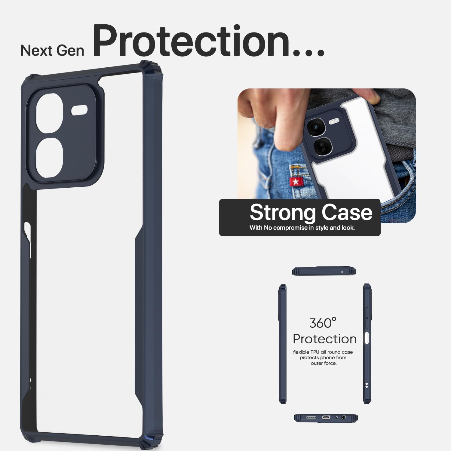 Pikkme iQOO Z9x 5G blue phone cover – photo 6