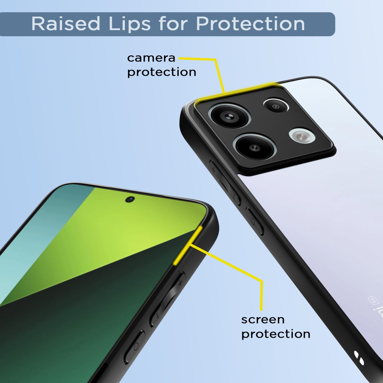 Pikkme Redmi Note 13 Pro 5G black back cover – photo 4