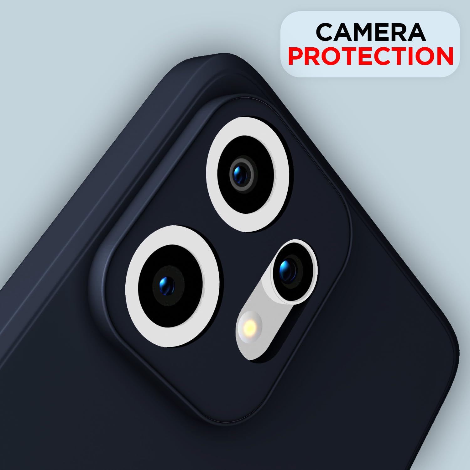 Pikkme CMF by Nothing Phone 2 Pro 5G Soft Matte Silicone Shockproof Case (Blue)