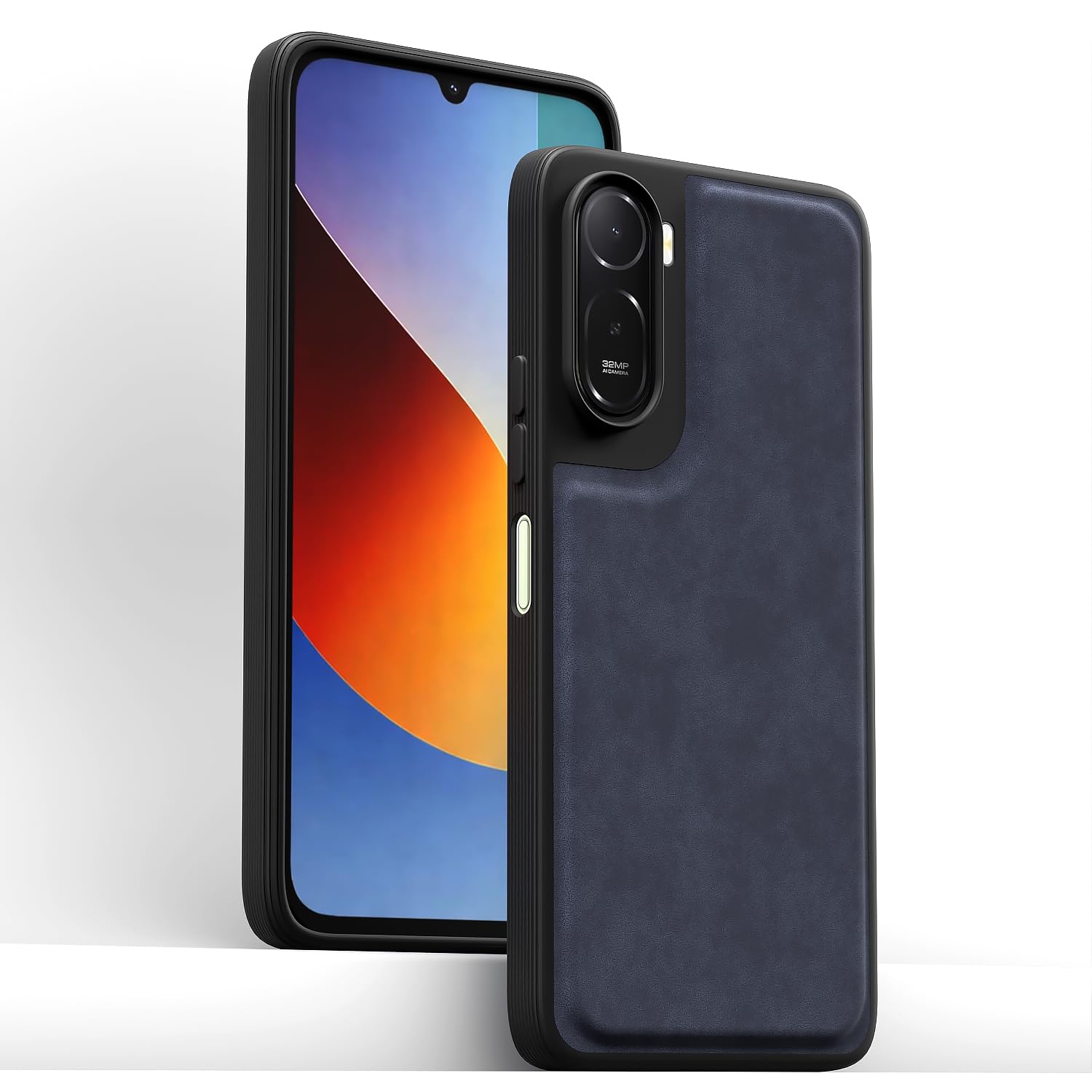 Pikkme blue Leather mobile cover for Redmi A7 Pro/Poco C85x 5G – photo 2