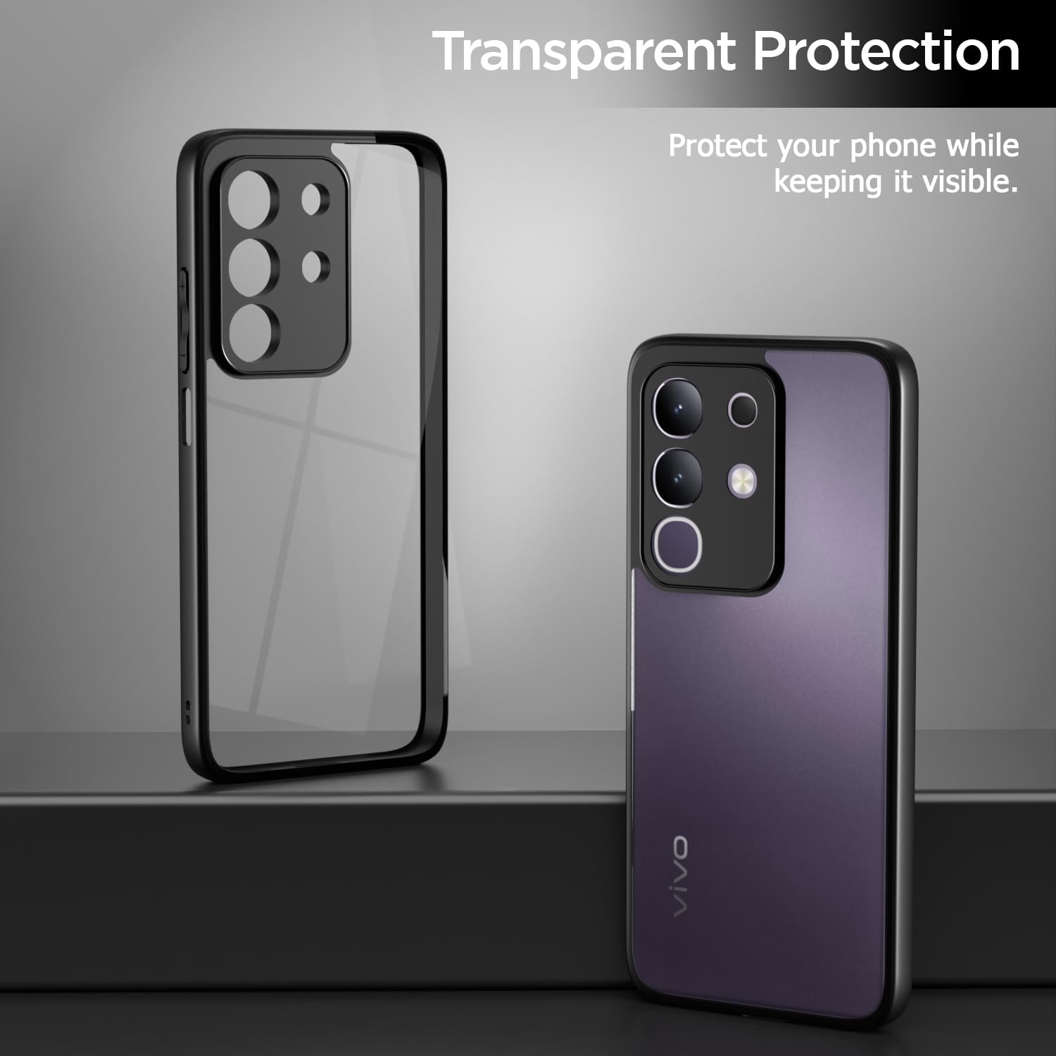 Pikkme Vivo T4x 5G / iQoo Z10x 5G Eagle 2 Shockproof Sleek Hybrid Armor Back Cover (Black)