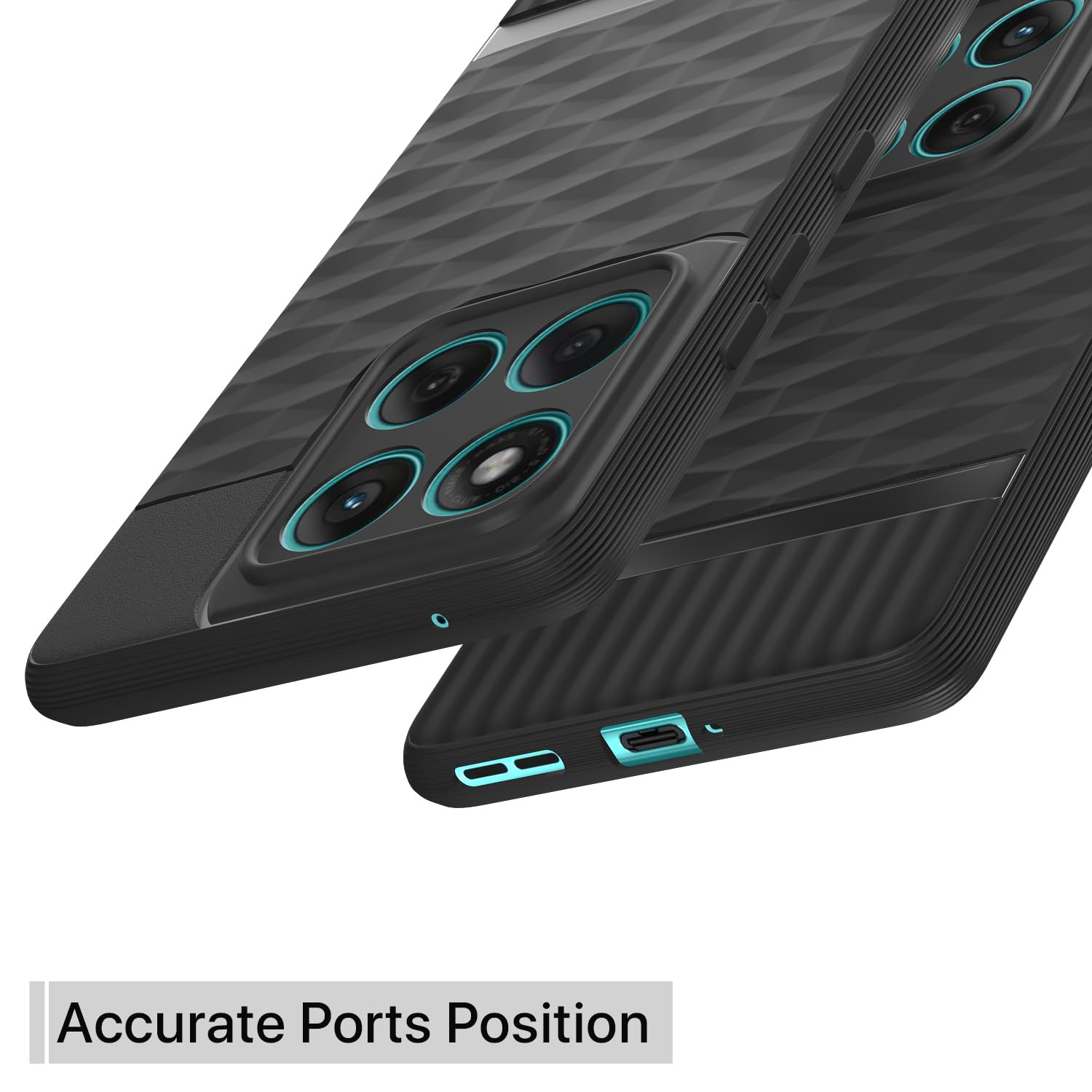 Pikkme Motorola Moto Edge 60 5G / Motorola Moto Edge 60 Fusion 5G Shockproof Soft Flexible Gencase Back cover (Black)