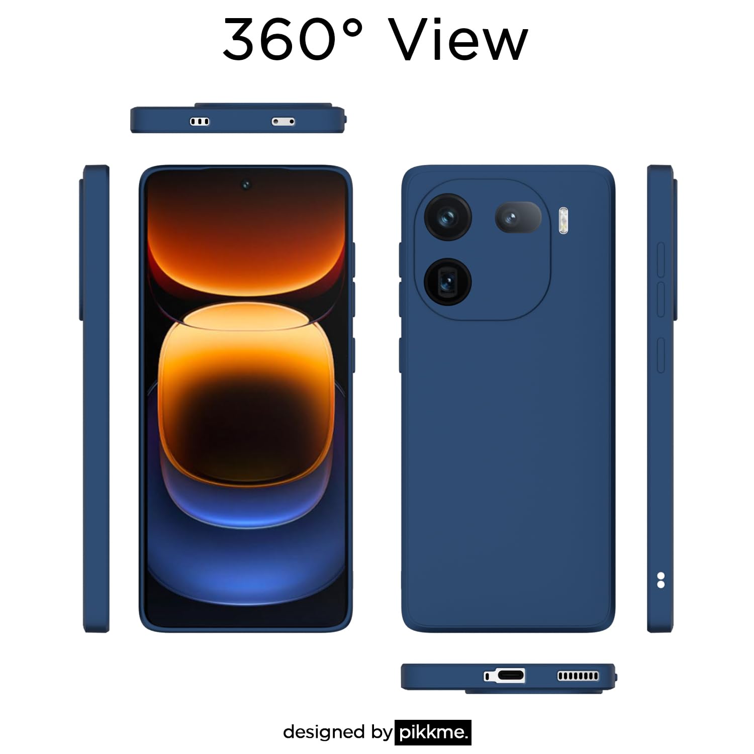 iQOO 12 5G phone cover in blue by Pikkme – photo 4
