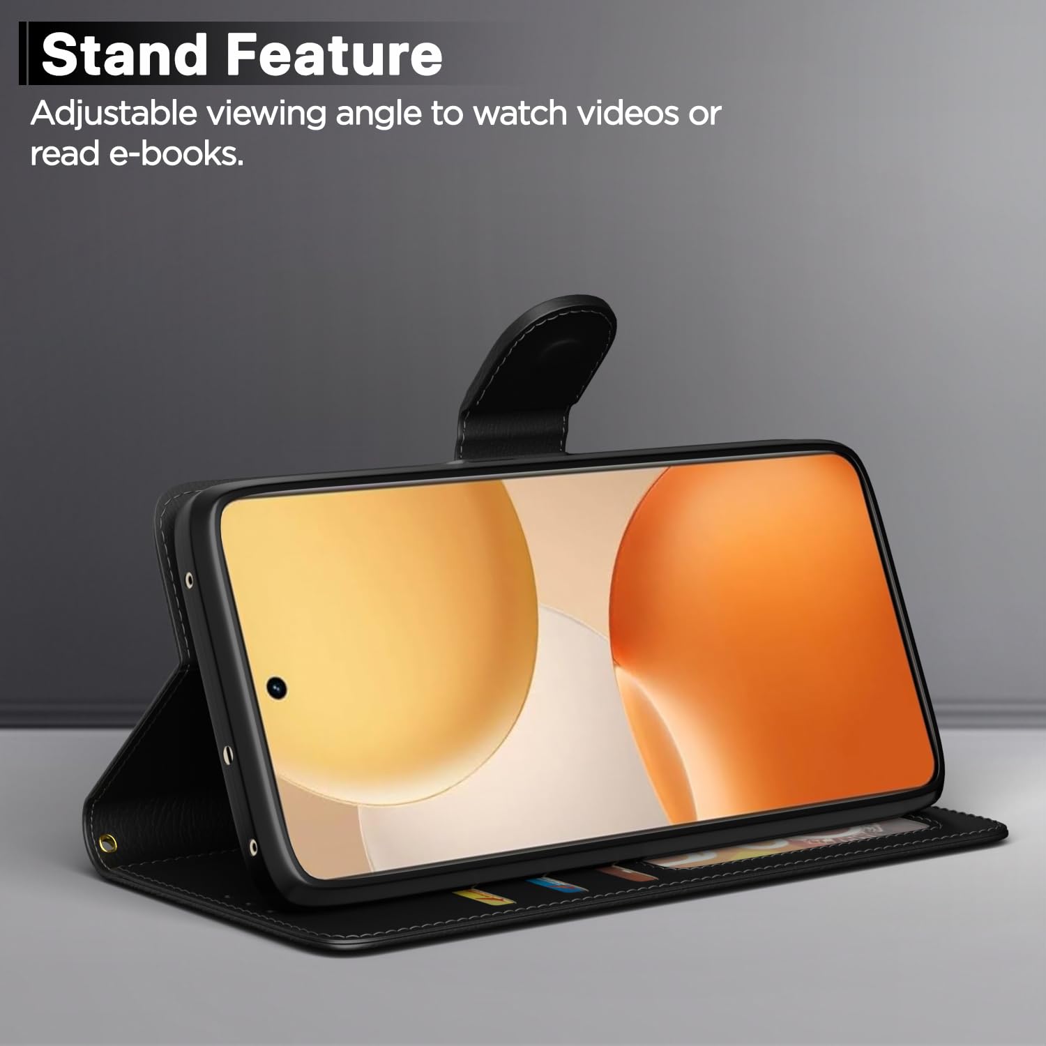 Realme P4 Pro 5G flip cover in black by Pikkme – photo 3