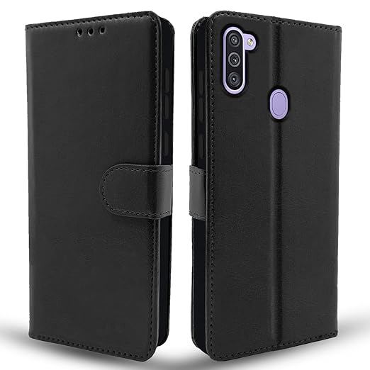 Pikkme Samsung Galaxy M11 black Flip Cover