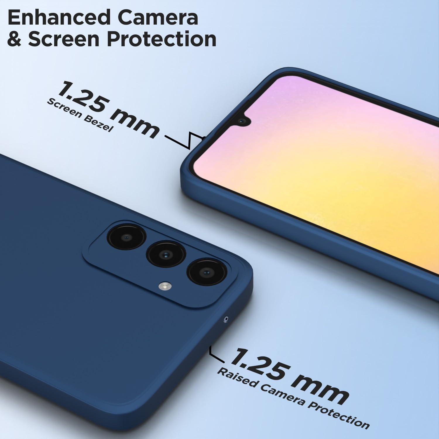 Pikkme Samsung A25 5G Matte blue mobile back cover – photo 6