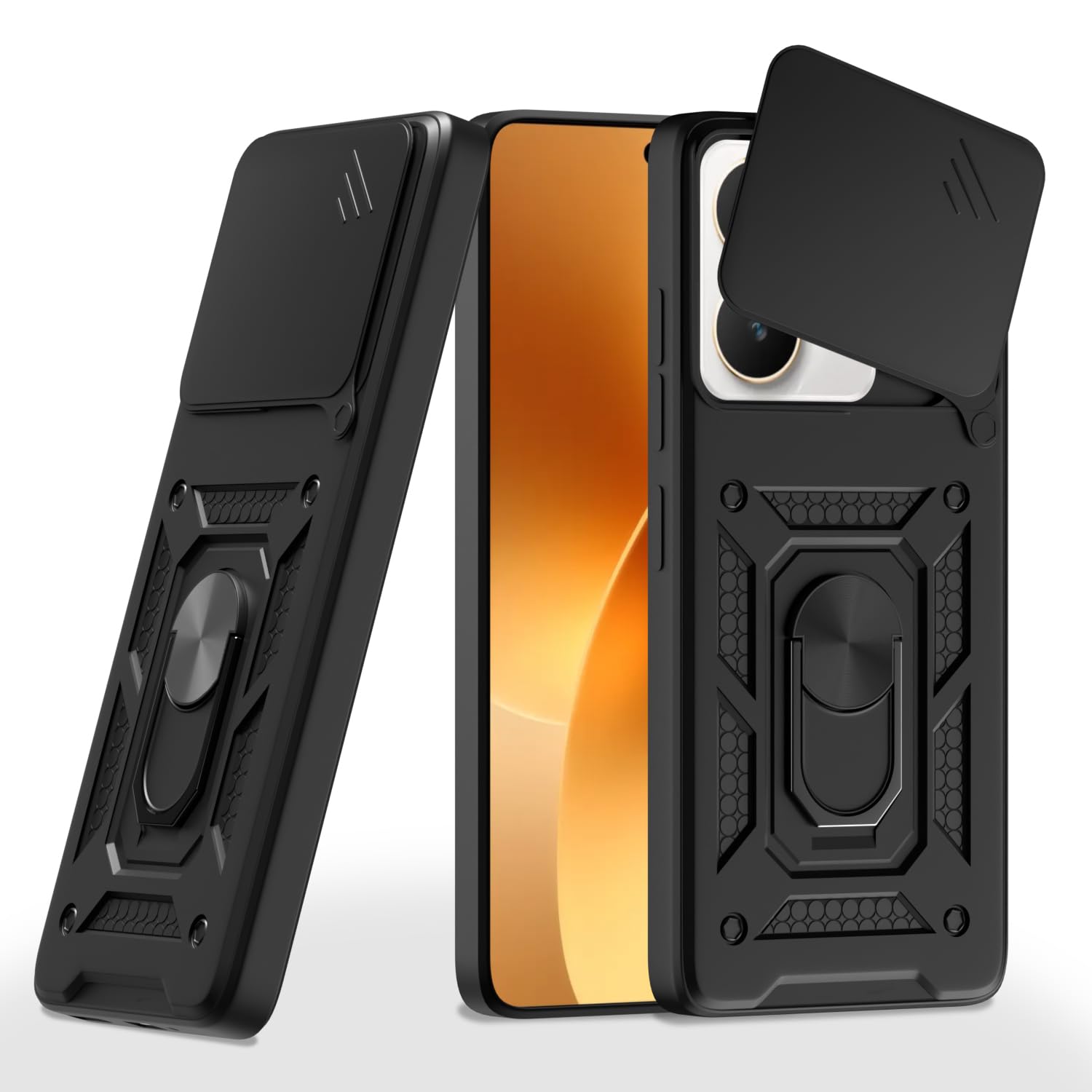 Black mobile back cover for Realme 15 5G/15 Pro 5G/360 – Pikkme