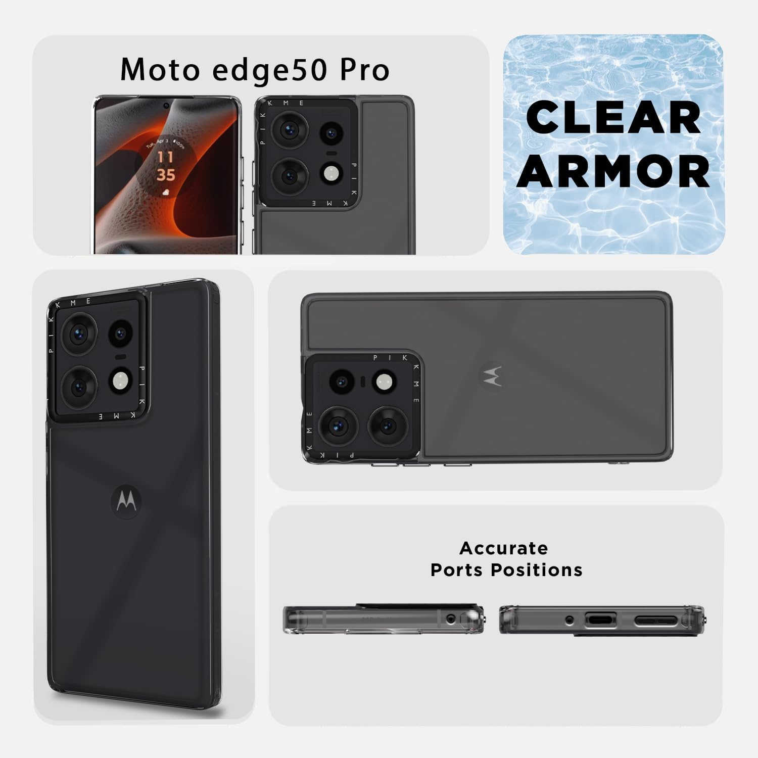 Transparent Hybrid back cover for Moto Edge 50 Pro 5G – Pikkme – photo 6