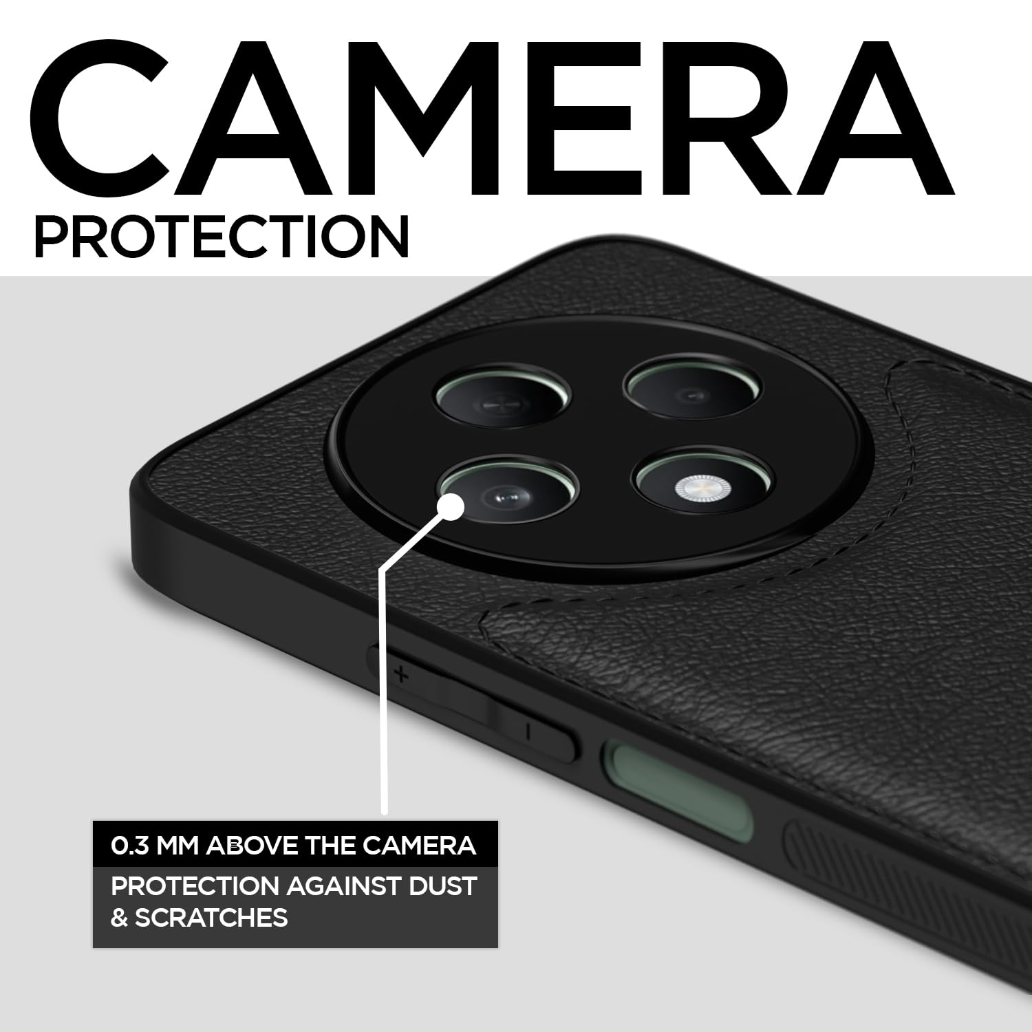 Pikkme Oppo F27 5G Leatherback Back Case | Black