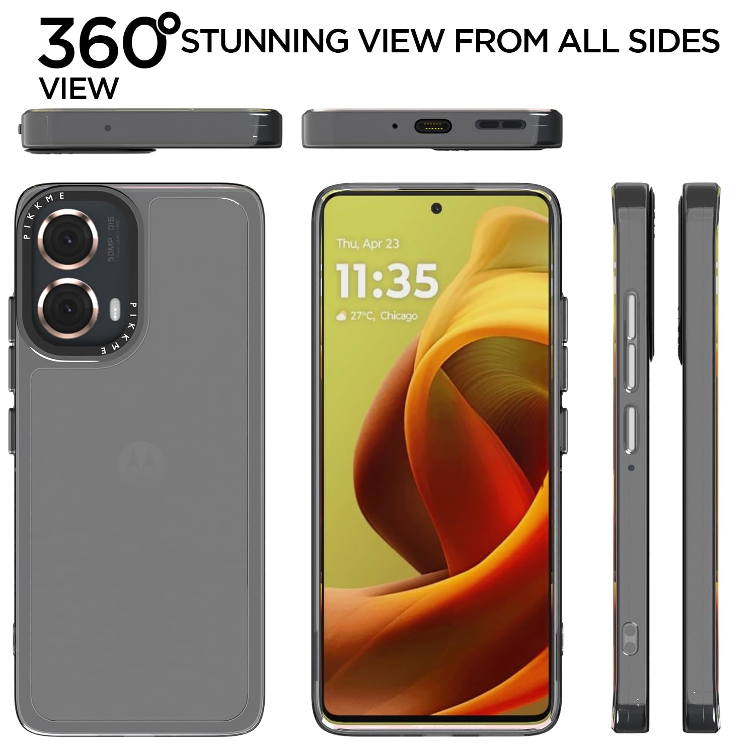 Transparent Hybrid back cover for Moto G85 5G – Pikkme – photo 5