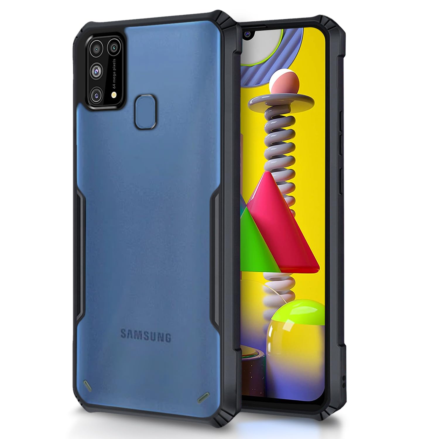 Samsung Galaxy M31/M31 Prime/F41 Eagle Back Cover -Black