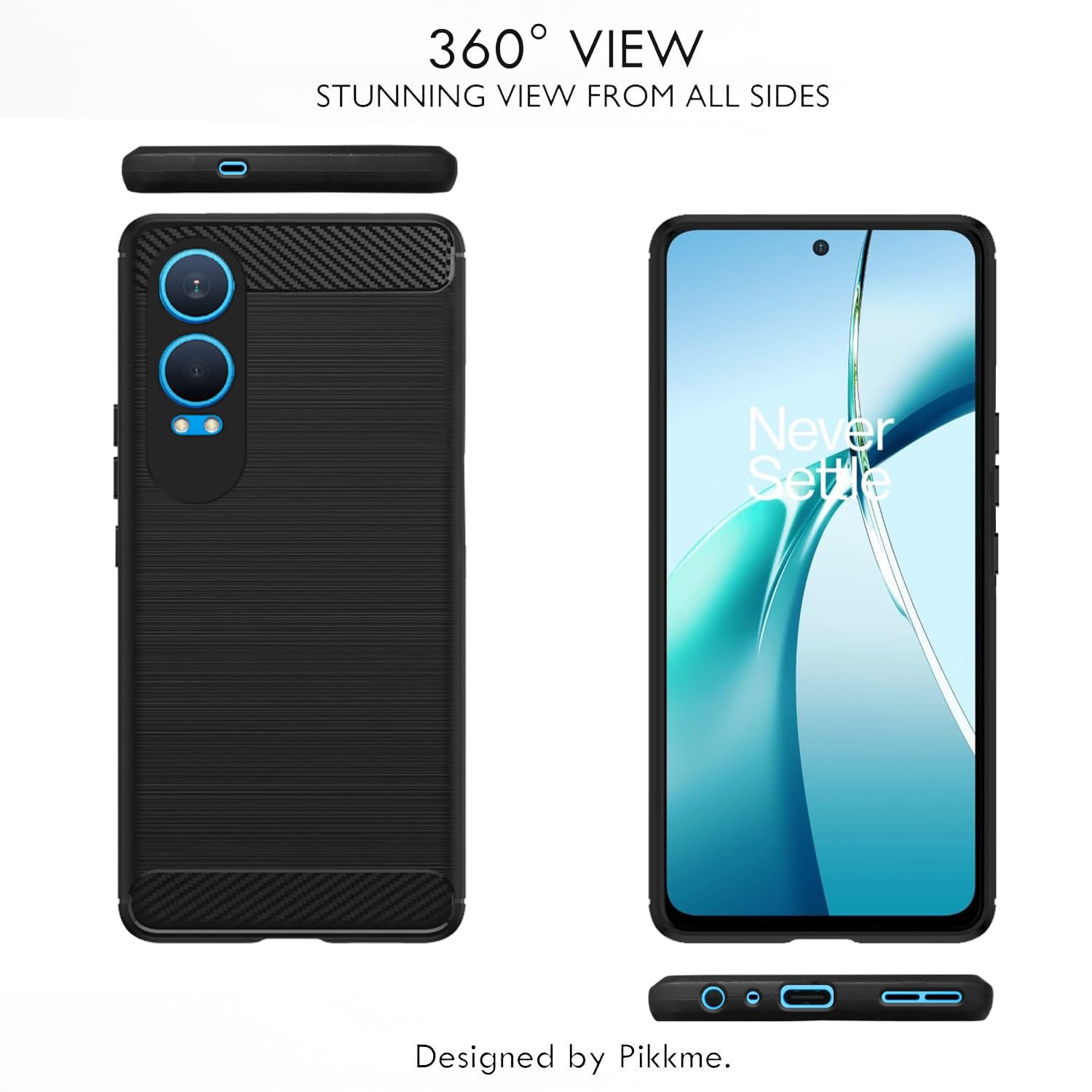 Pikkme OnePlus Nord CE 4 Lite 5G Hybrid black mobile back cover – photo 7