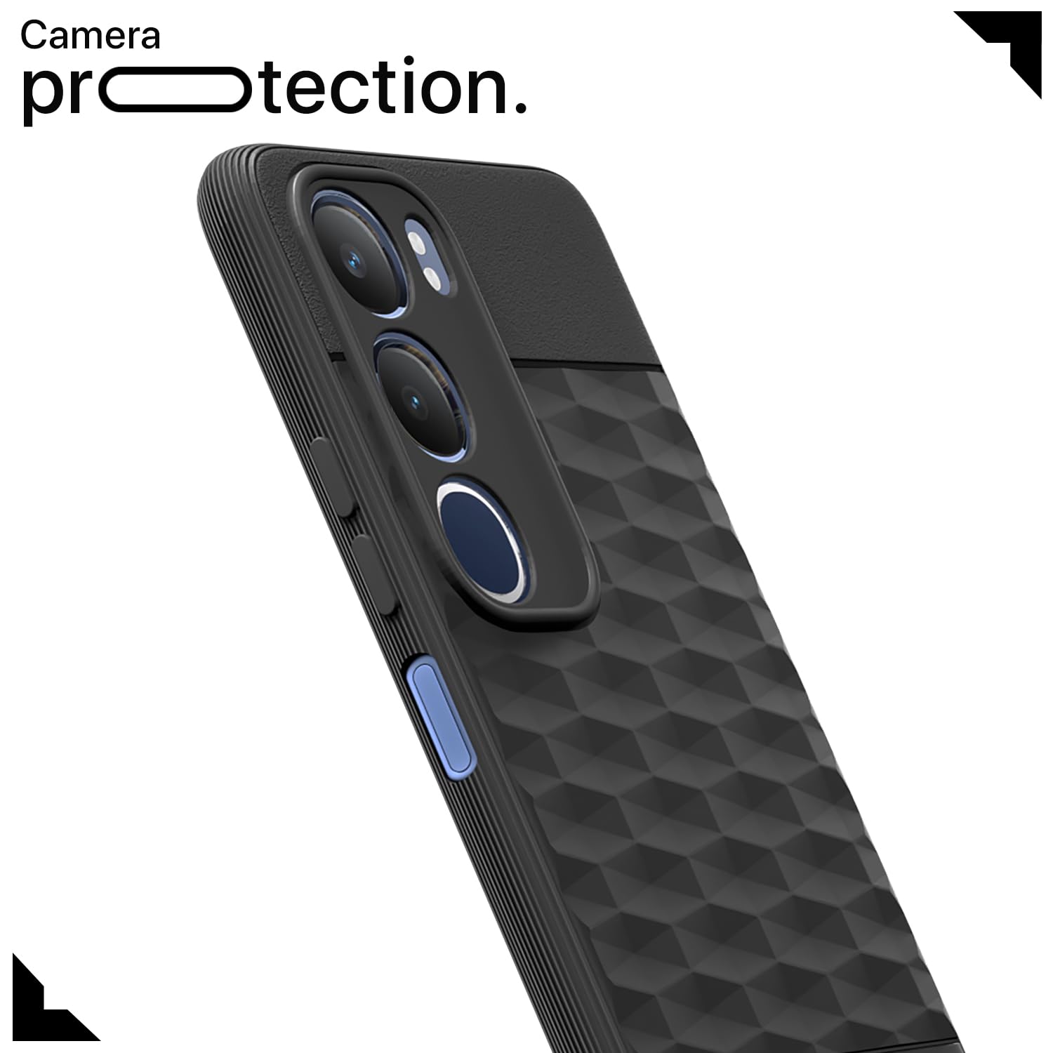 Pikkme Vivo Y19s / Vivo Y29 5G Gencase Back Cover (Black)