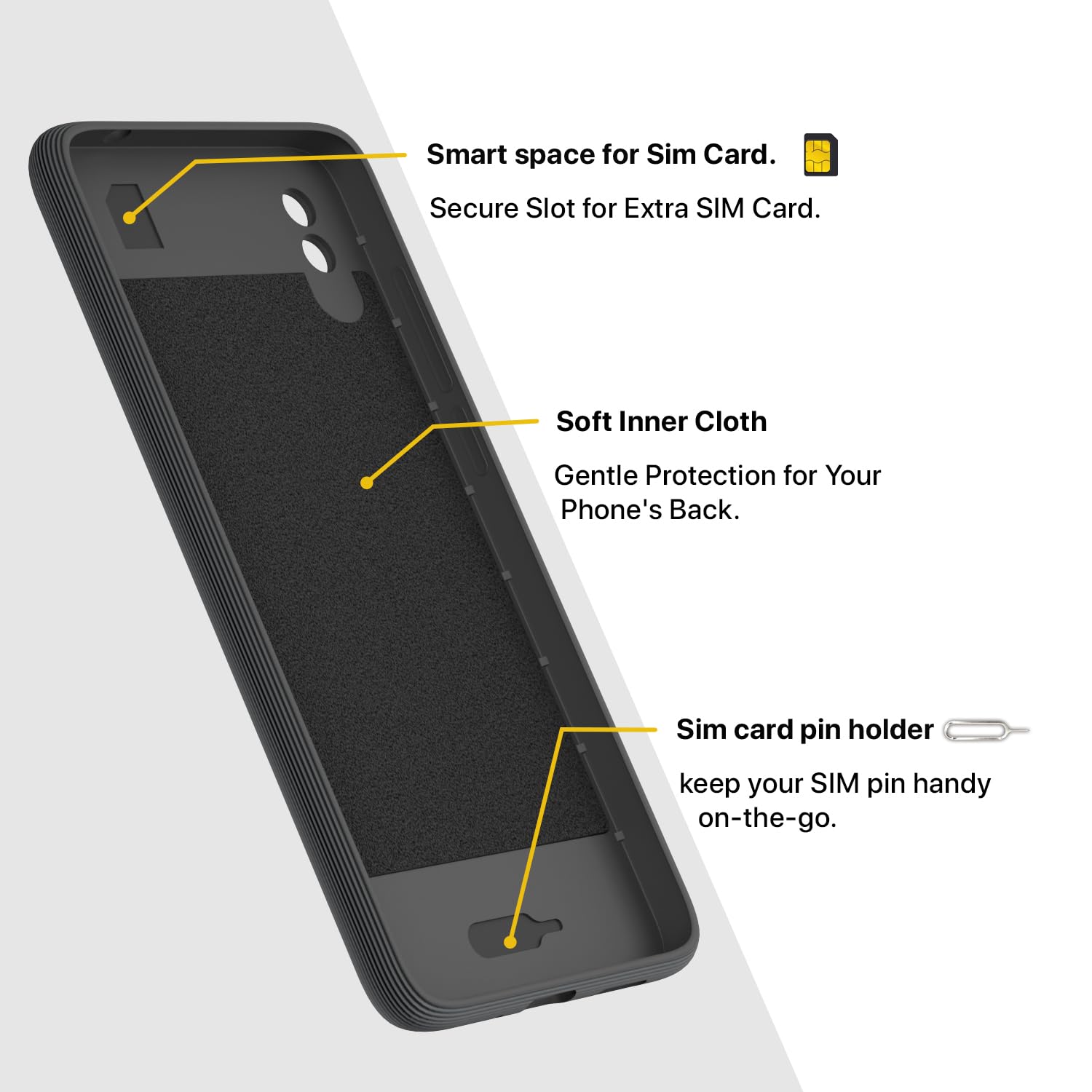 Pikkme Redmi 9A / 9i / 9A Sport Gencase Back Cover (Grey)