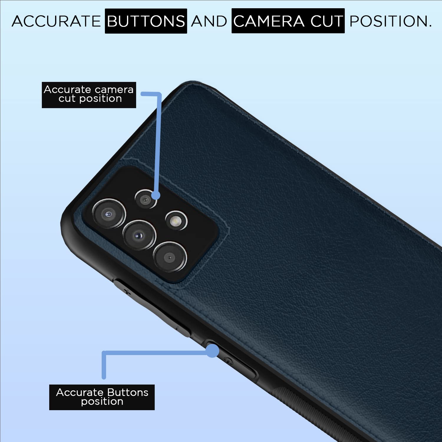 Pikkme Samsung Galaxy A53 5G Liquid Silicone Back Cover | Blue