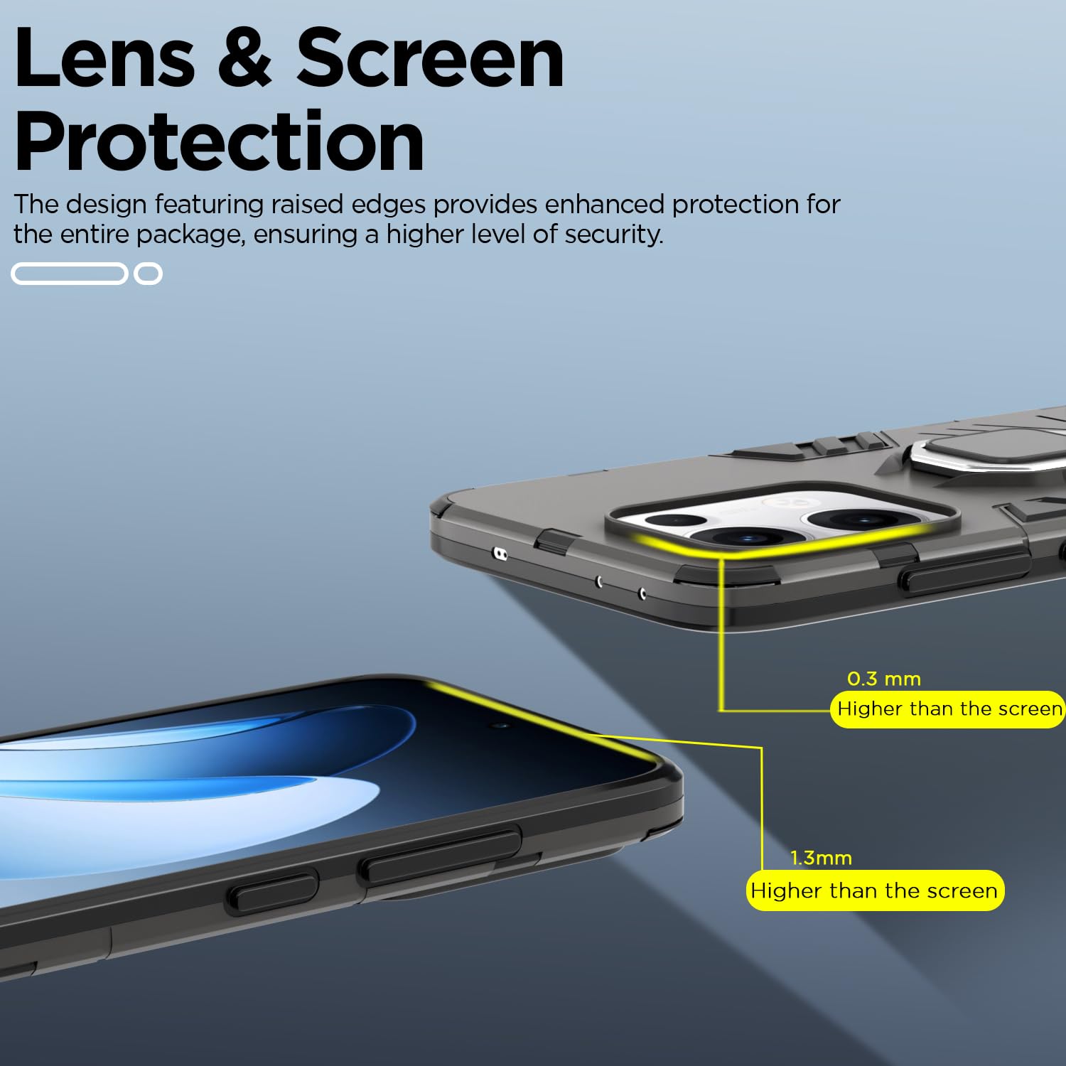 Oppo Reno 13 5G back cover in black by Pikkme – photo 2