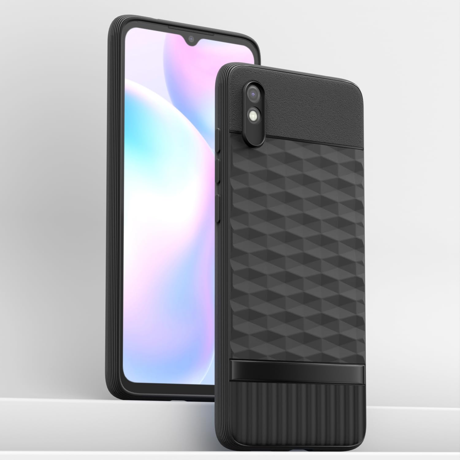Pikkme Redmi 9A / 9i / 9A Sport Gencase Back Cover (Black)