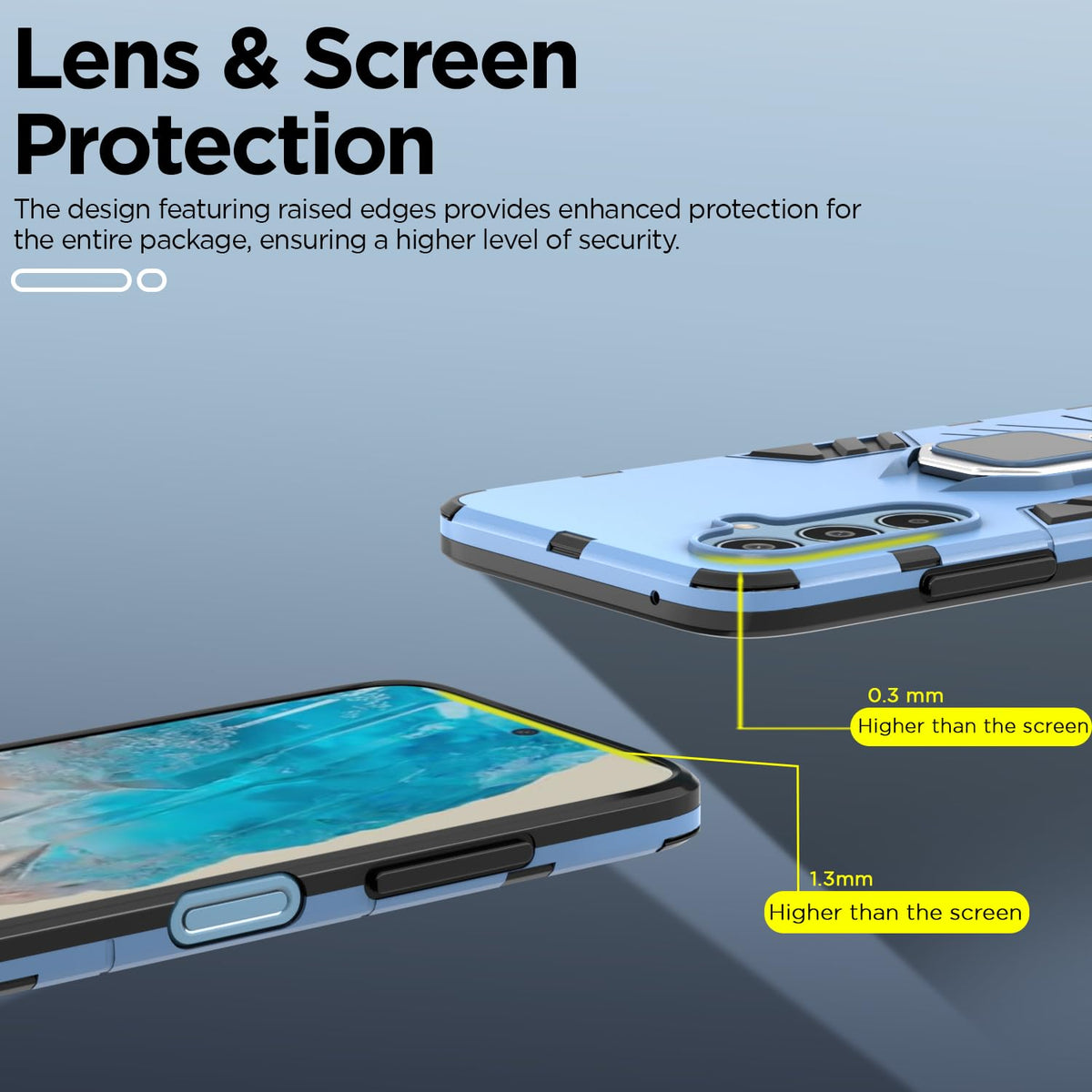 Pikkme blue mobile back cover for Samsung M35 5G – photo 5