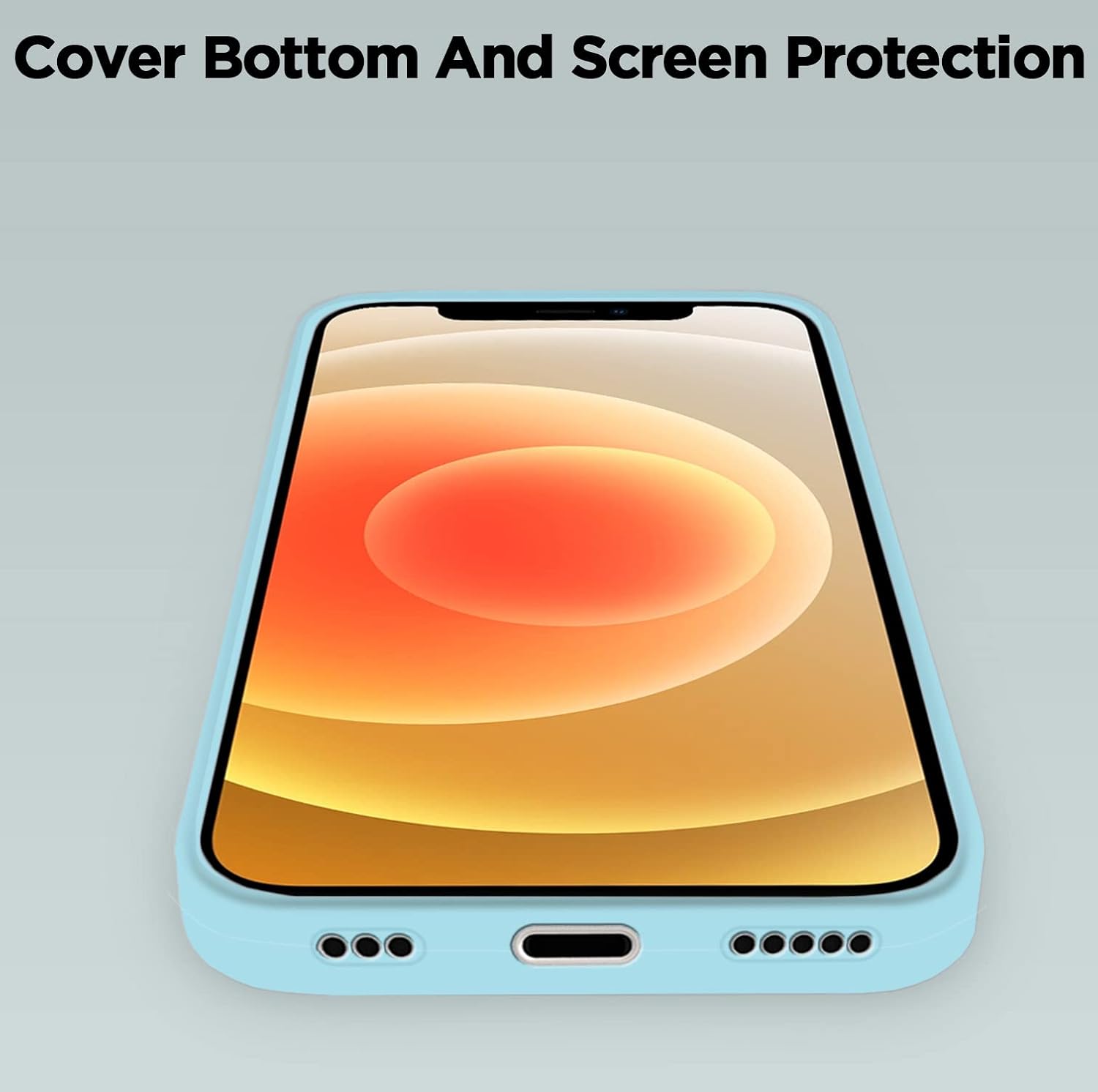 Pikkme iPhone 12/12 Pro Super Soft Silicone Back Cover (Sea Green)