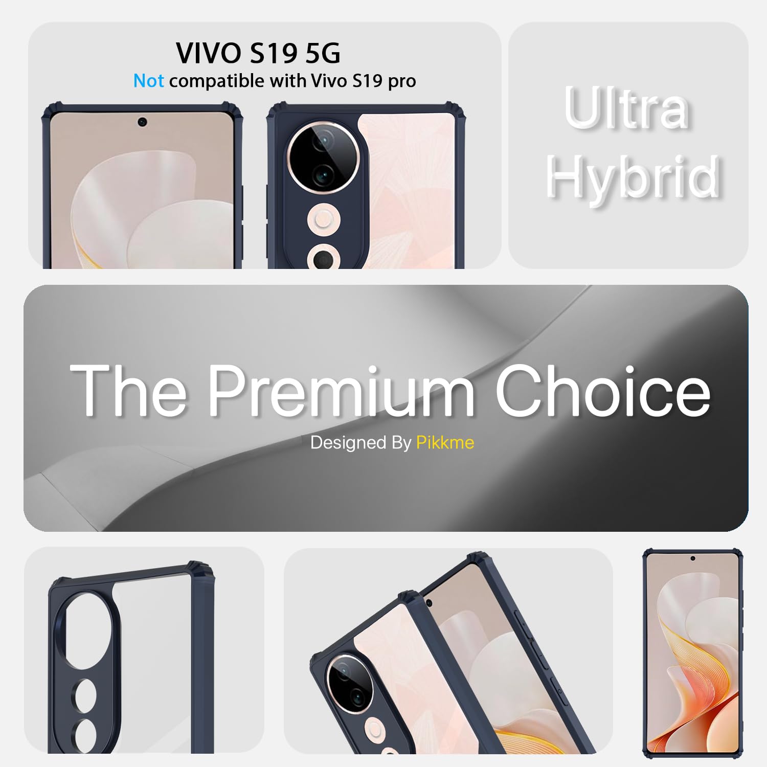 Pikkme Vivo S19 5G blue mobile back cover – photo 3
