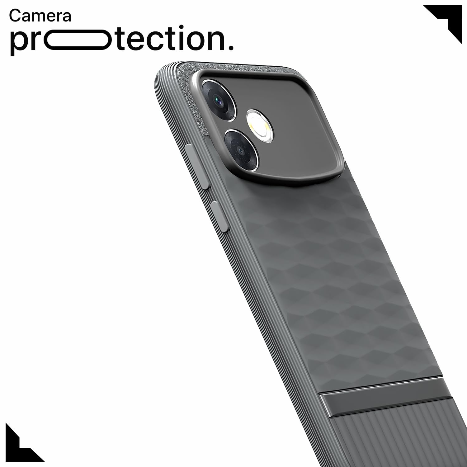 Grey Silicone mobile cover for Oppo F33 Pro 5G – Pikkme – photo 5