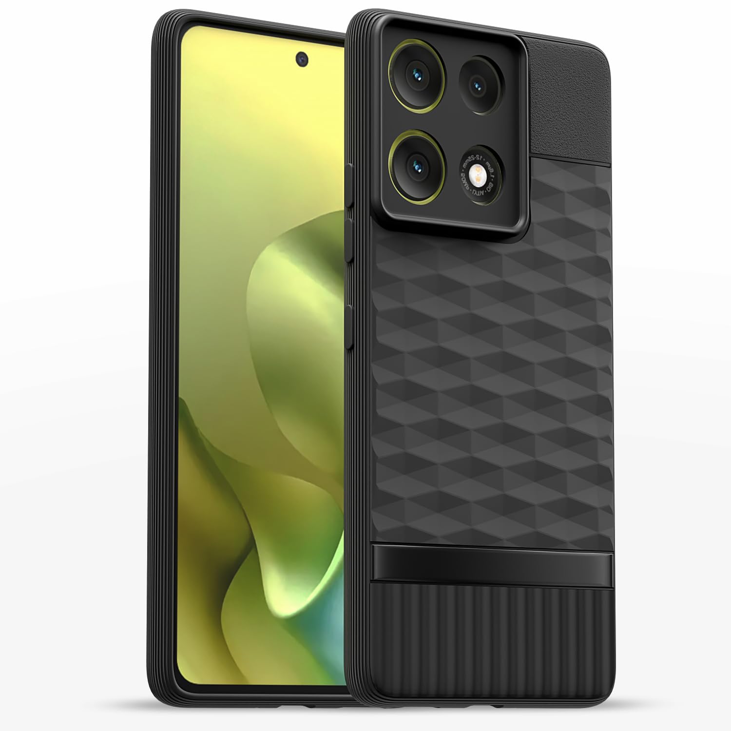 Pikkme black mobile cover for Moto G86 Power 5G