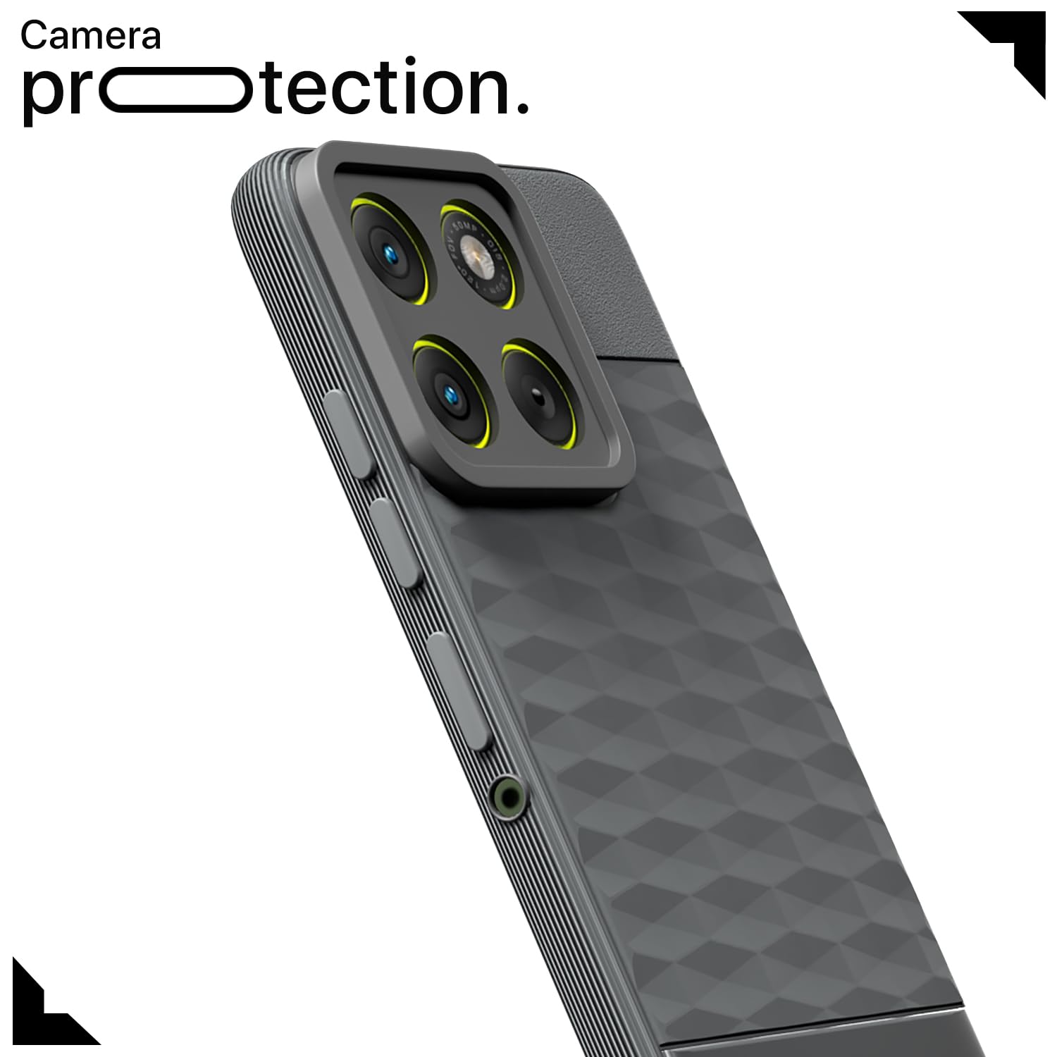 Grey Silicone mobile cover for Moto Edge 70 5G – Pikkme – photo 5