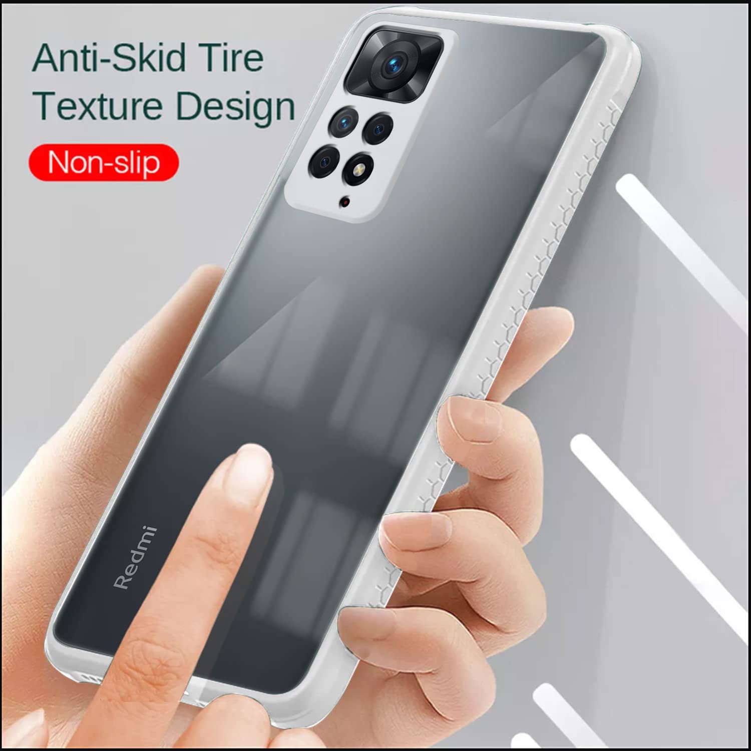Pikkme Redmi Note 11/Note 11s Clear white mobile back cover – photo 5