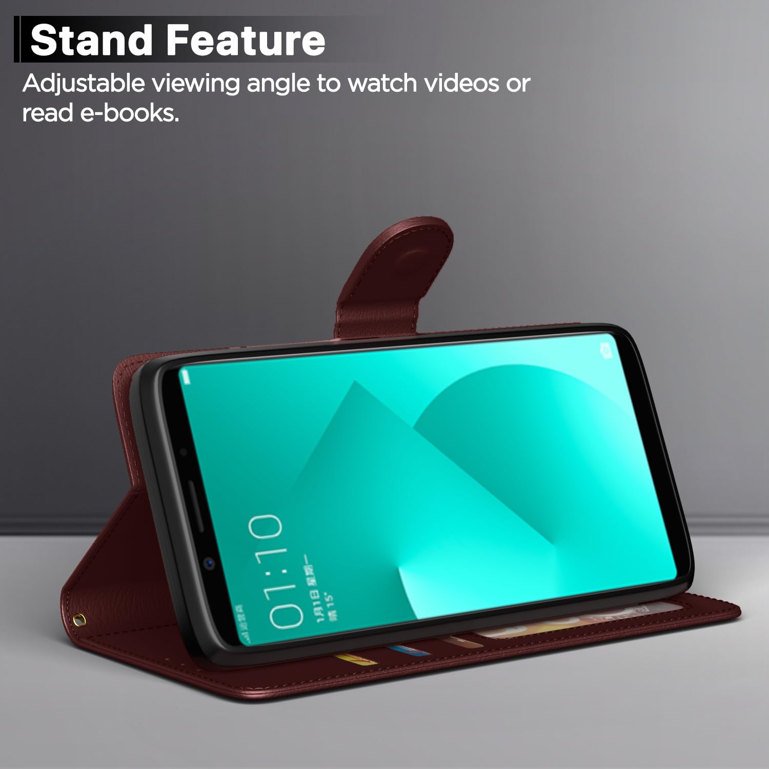 Brown flip cover for Oppo A83 – Pikkme – photo 3