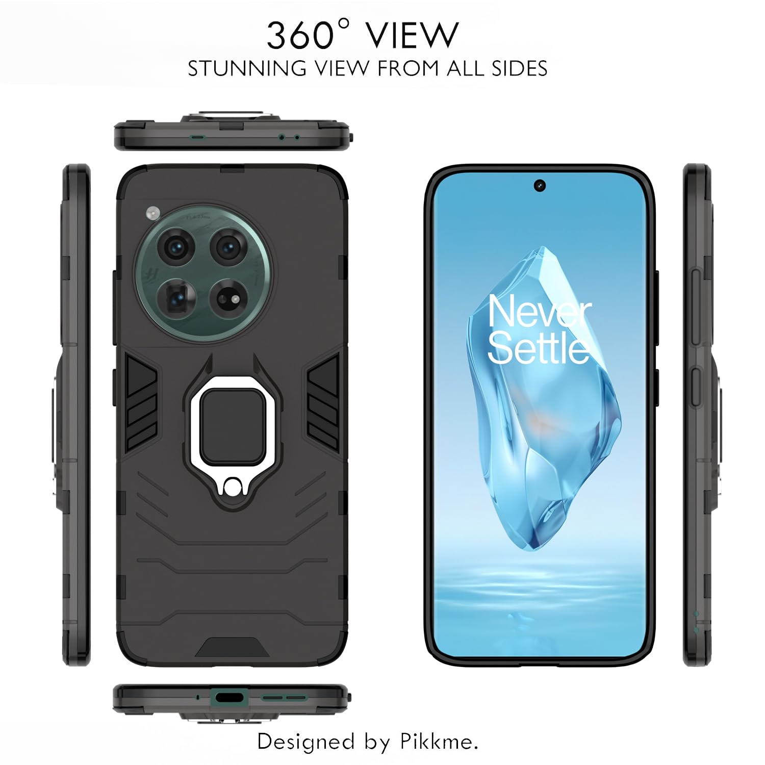 Pikkme OnePlus 12 5G D5 Tough Armor black phone cover – photo 3