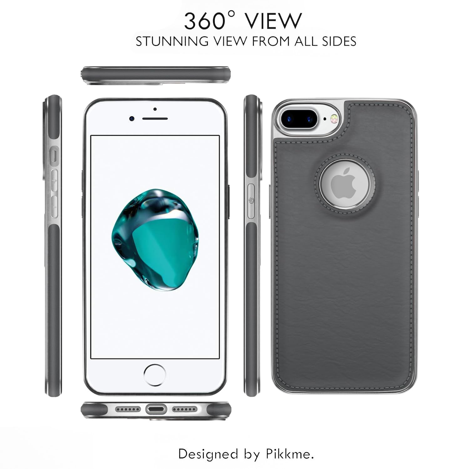 Pikkme iPhone 7 Plus/8 Plus chrome grey mobile cover – photo 3
