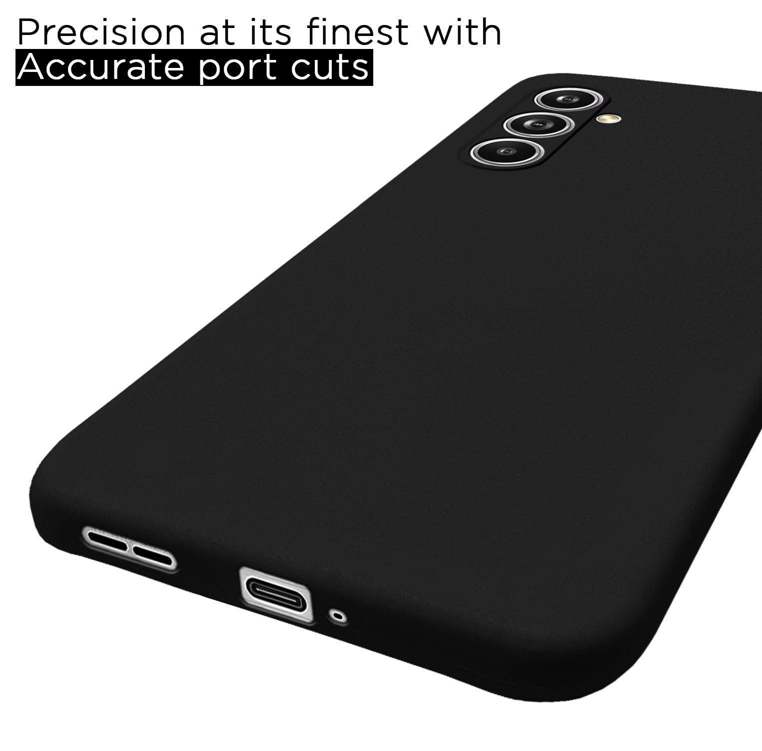 Pikkme black Liquid Silicone mobile back cover for Samsung M54/F54 5G – photo 5
