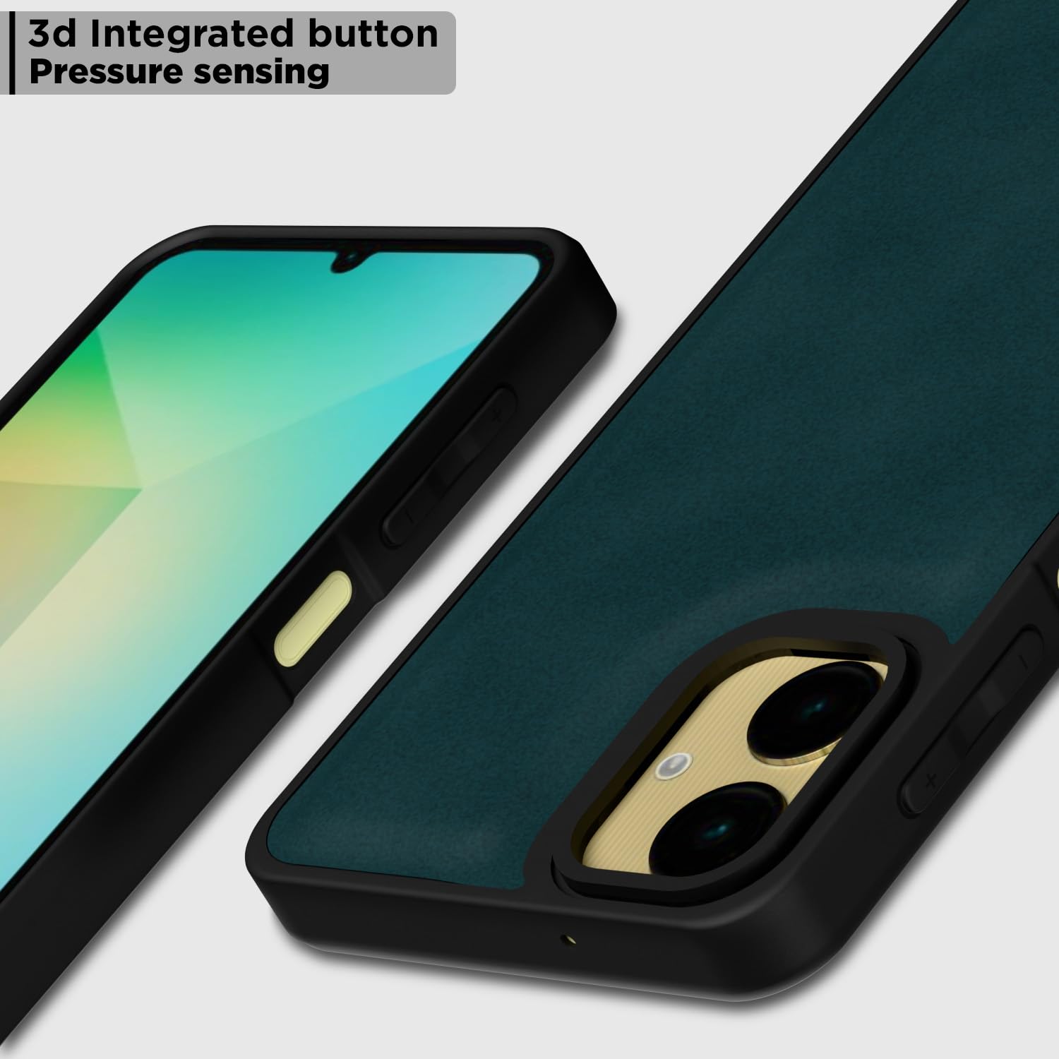 Pikkme Samsung Galaxy A06 Premium Super Soft-Touch Leatherback Case (Green)