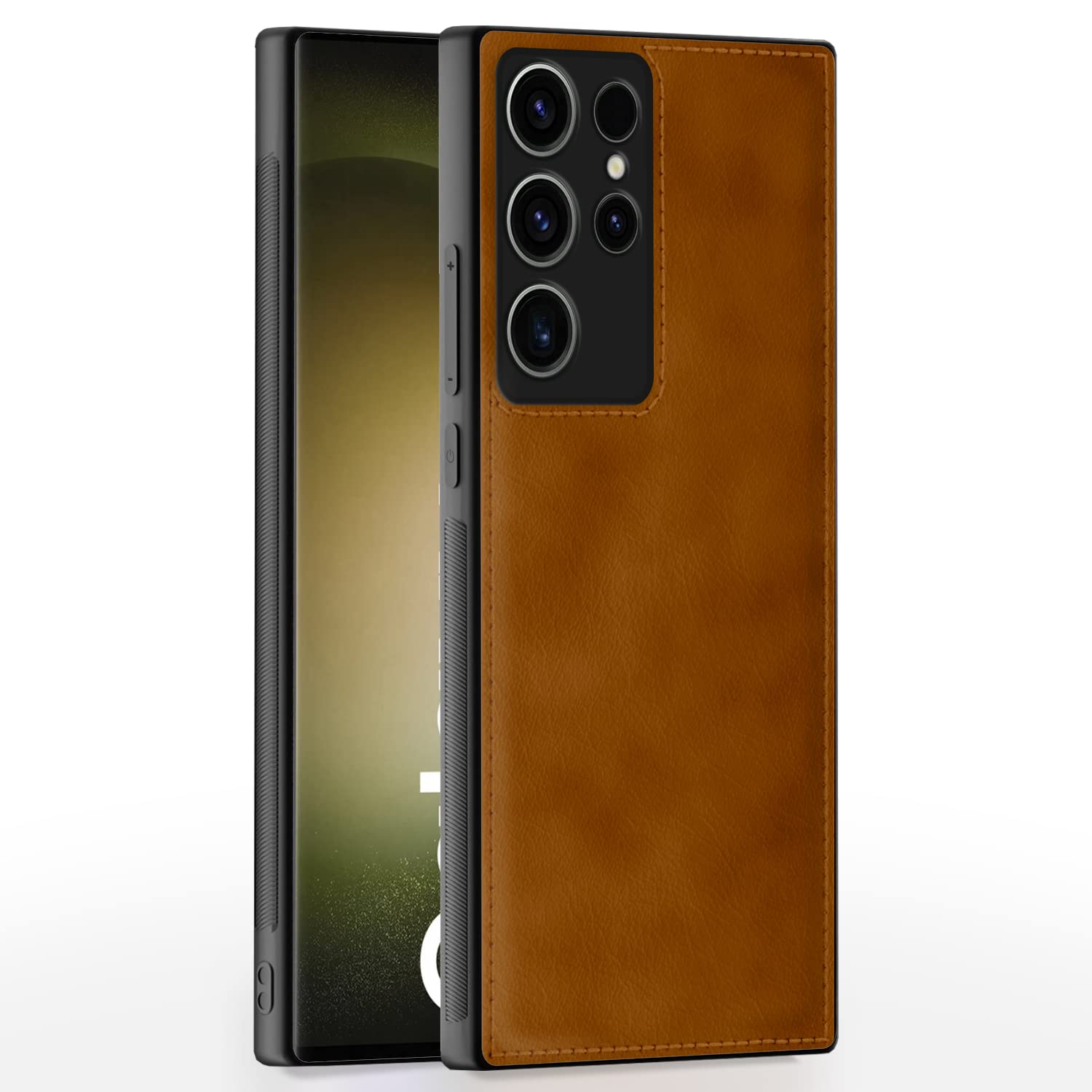 Pikkme Samsung S23 Ultra 5G Leather brown phone cover