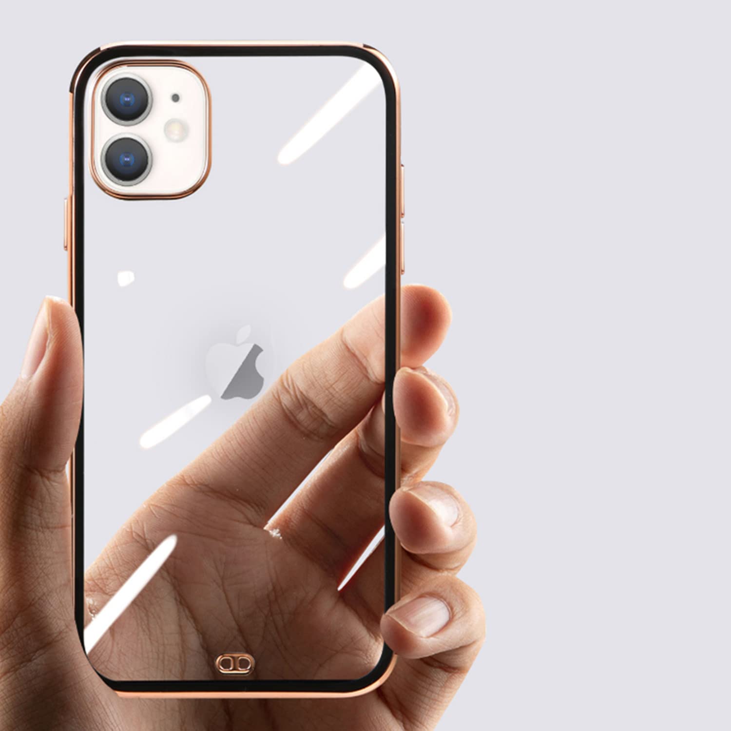 Pikkme iPhone 11 Chrome Back Cover (Black)