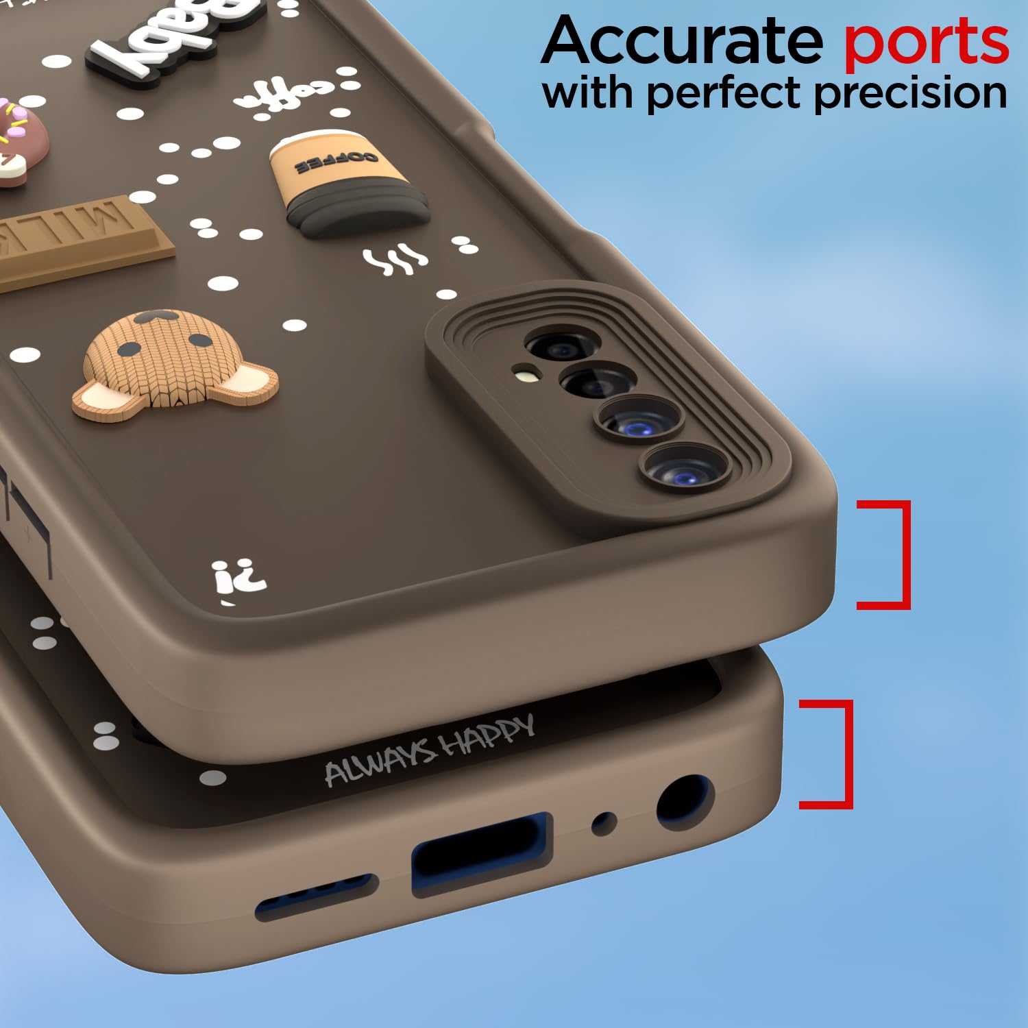 Pikkme Realme 7/Narzo 30 4G/Narzo 20 Pro brown mobile cover – photo 4