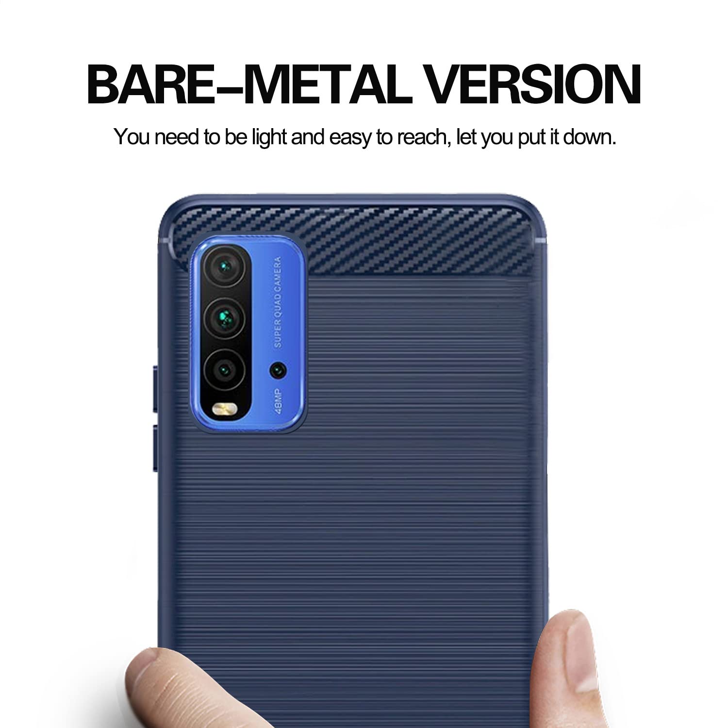 Pikkme Redmi 9 Power Hybrid blue mobile cover – photo 6