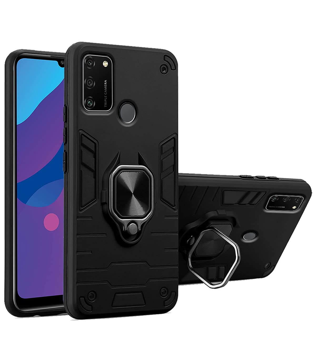 Pikkme Honor 9A black mobile cover