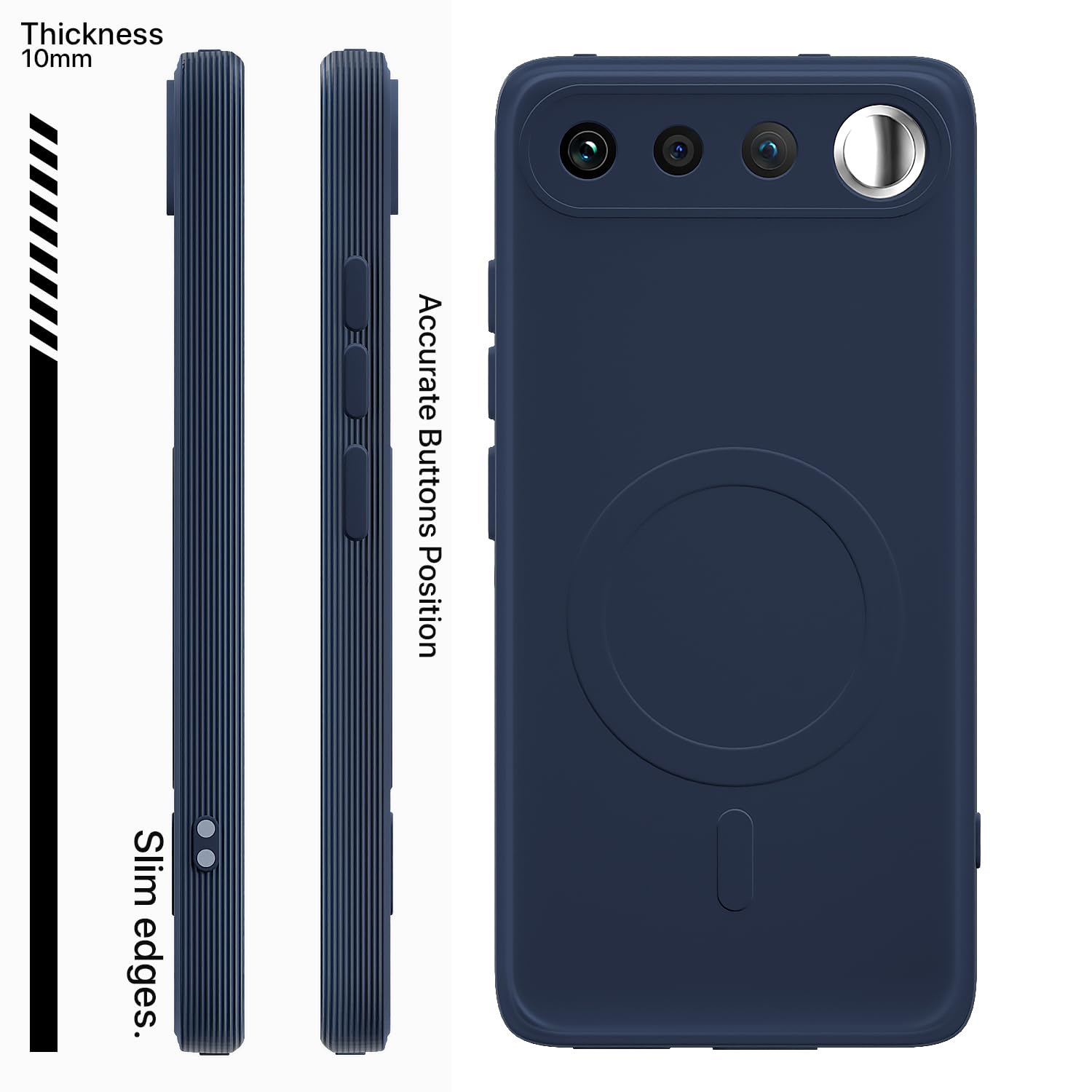 Pikkme Realme 16 5G MagSafe blue back cover – photo 3