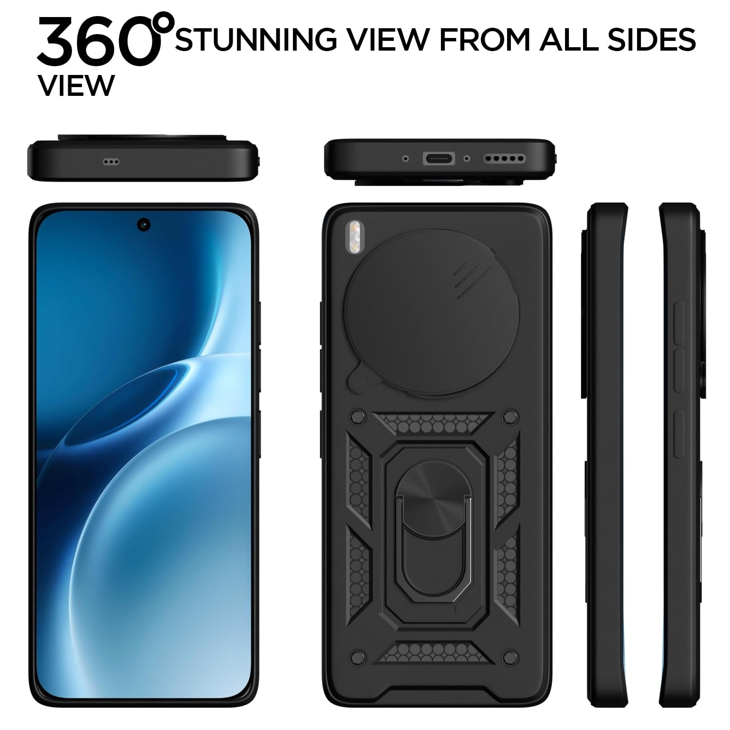 Black D10 Camera Shield mobile back cover for Vivo X300 Pro 5G/360 – Pikkme – photo 5