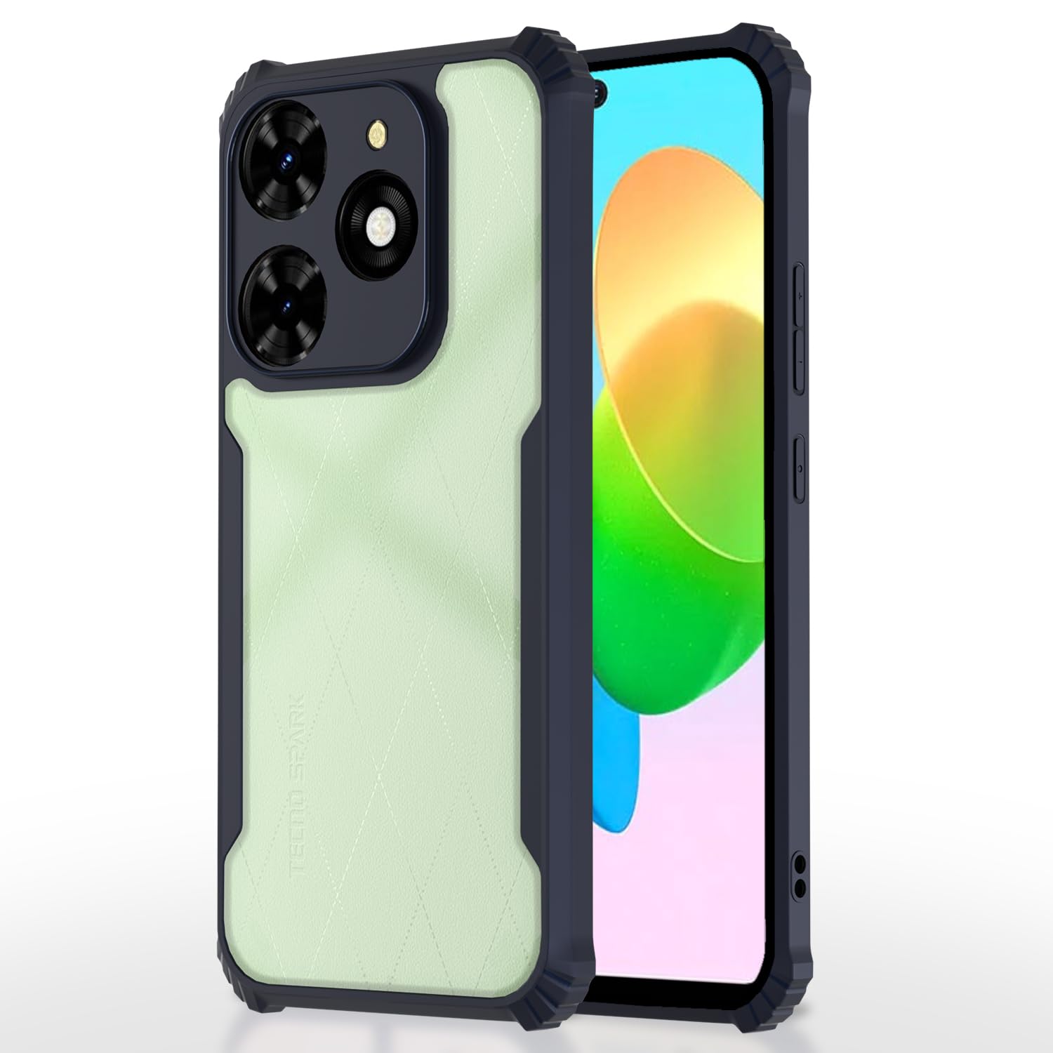 Tecno Spark 20C phone cover in blue by Pikkme