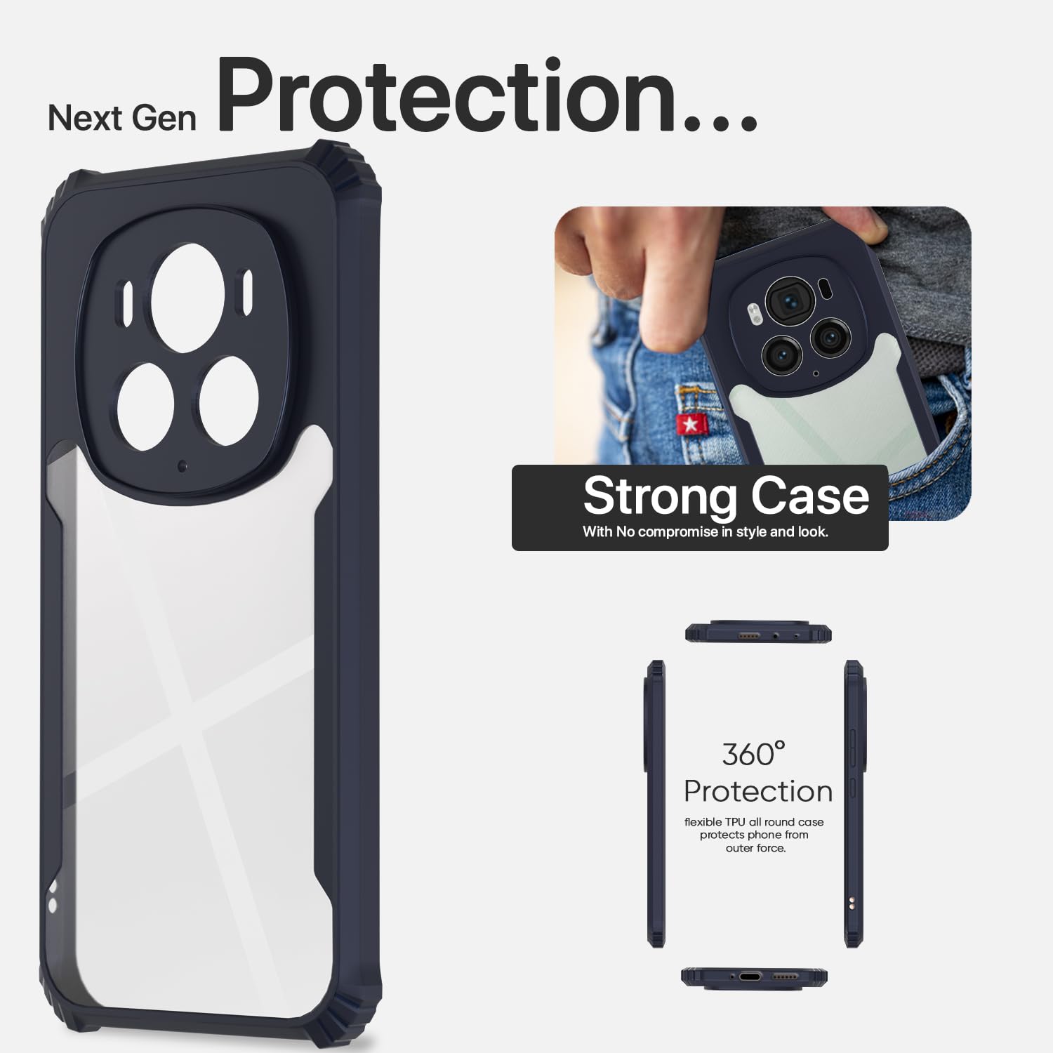 Pikkme Honor Magic 6 Pro 5G blue mobile back cover – photo 6