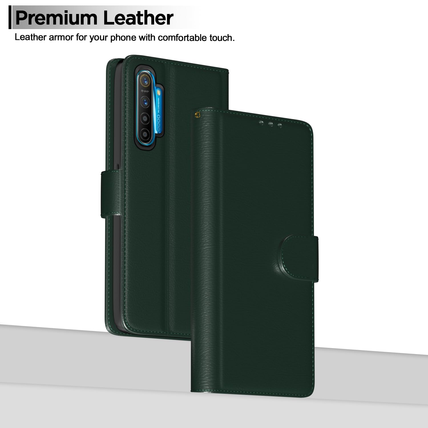 Pikkme Realme XT green mobile flip cover – photo 2