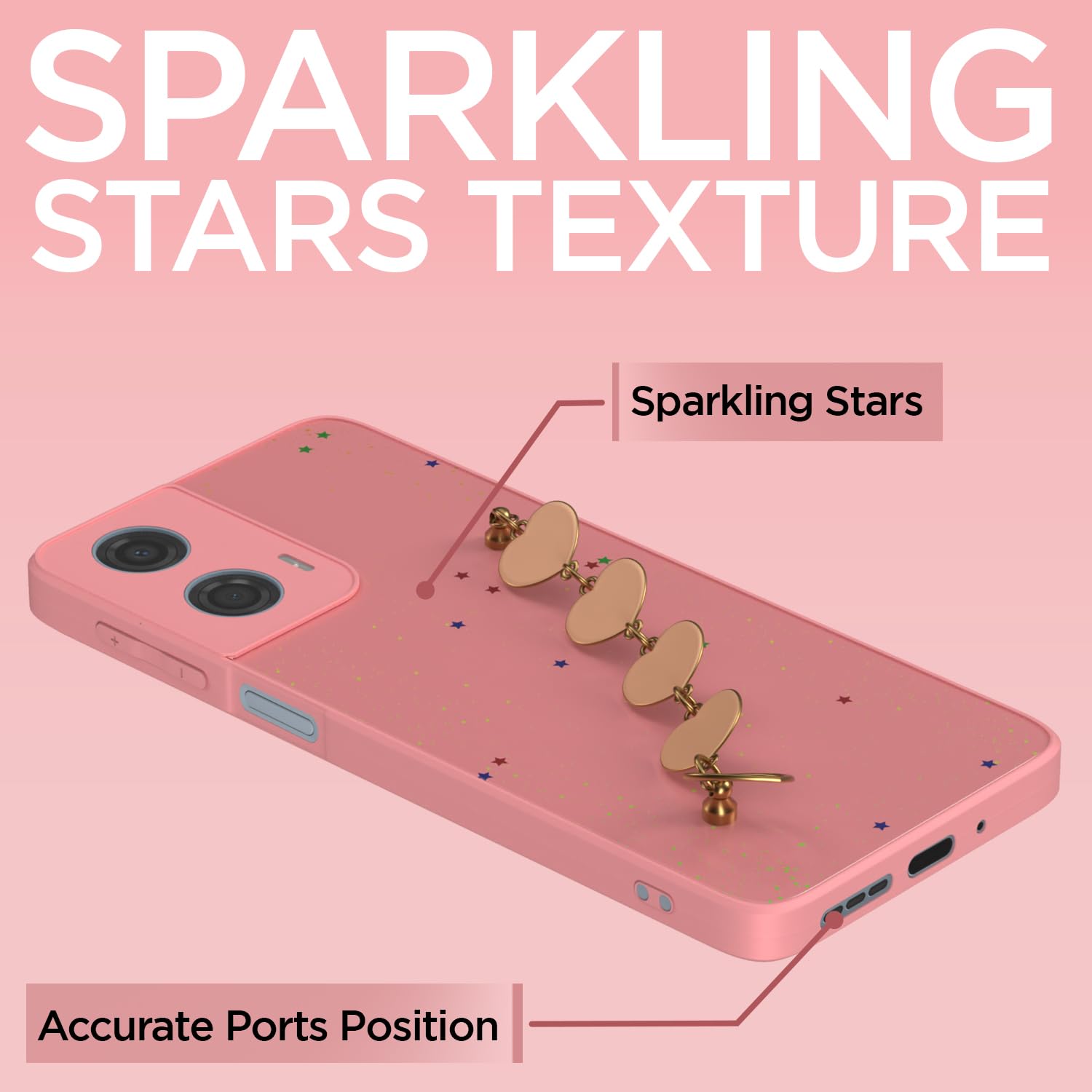 Pikkme Moto G24 Power Chain pink mobile back cover – photo 7