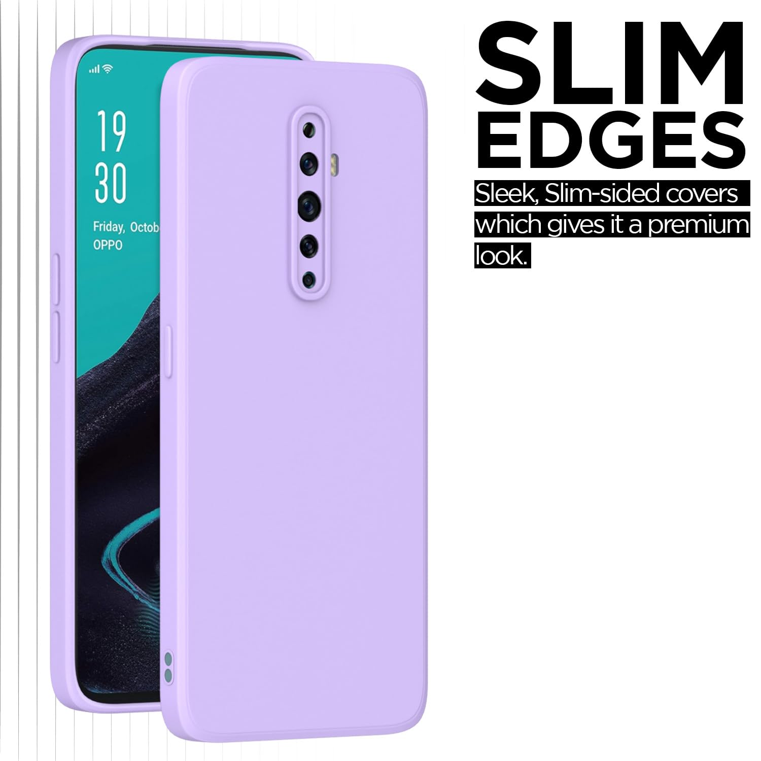 Pikkme Reno 2F / 2Z Liquid Silicone Back Cover | Purple